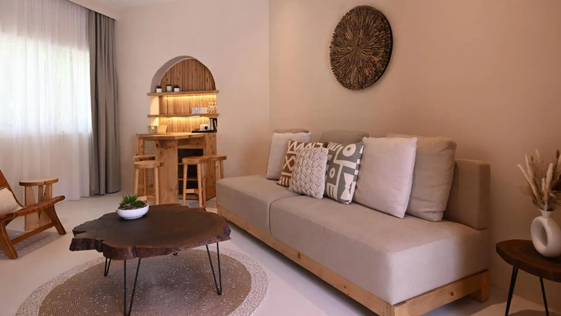 Living room in Umm Al Quwain Beach Hotel Living room in Umm Al Quwain Beach Hotel