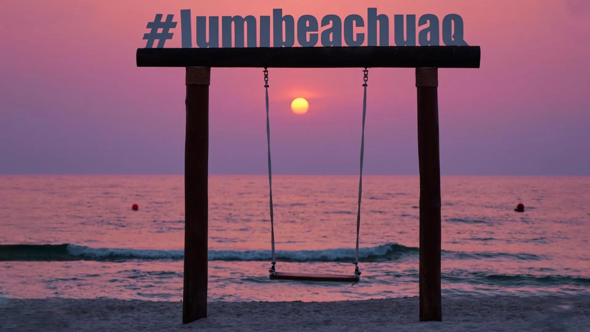 Sunset in Umm Al Quwain Beach Hotel