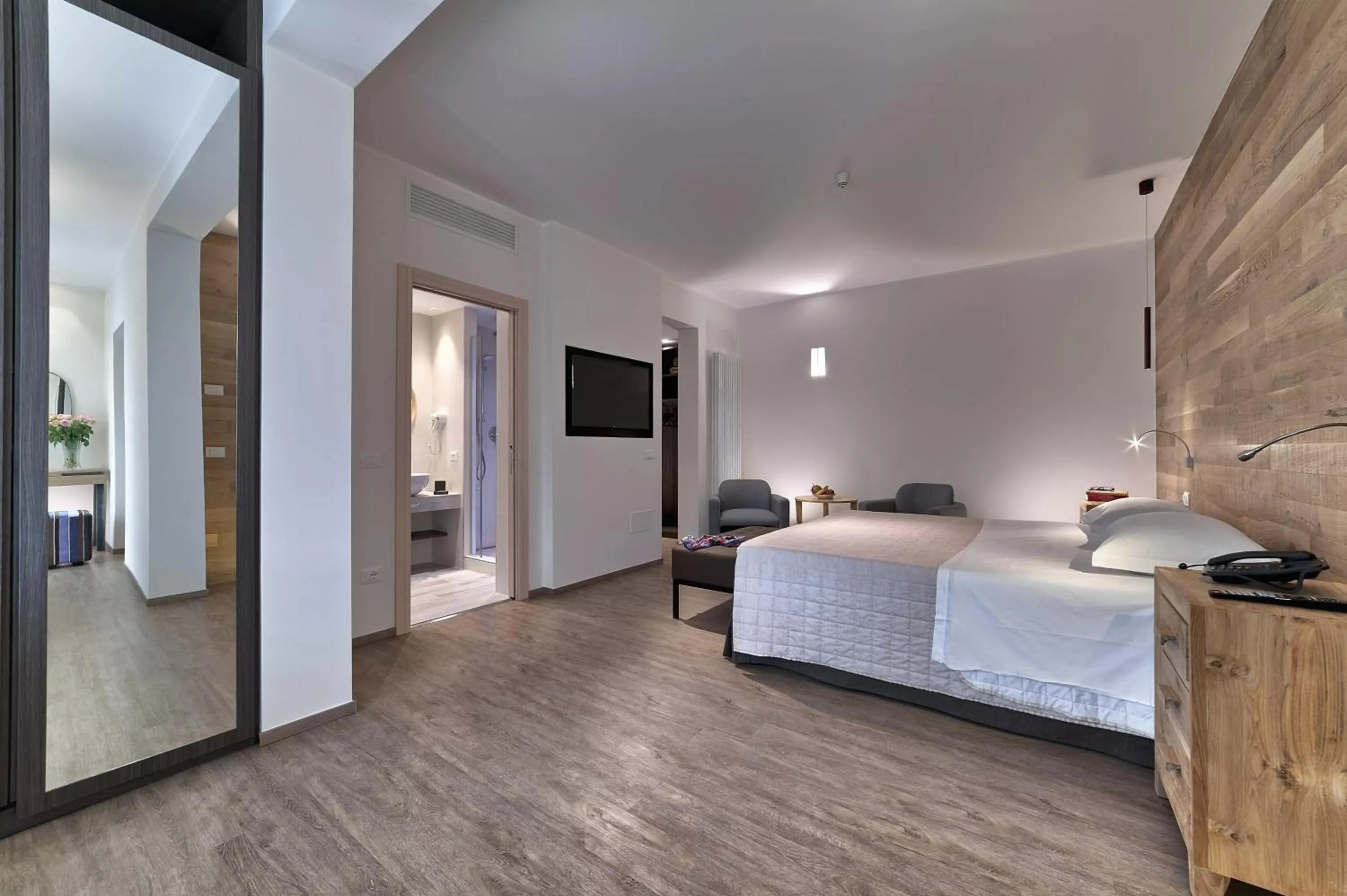 Bed in Hotel Petrarca Terme