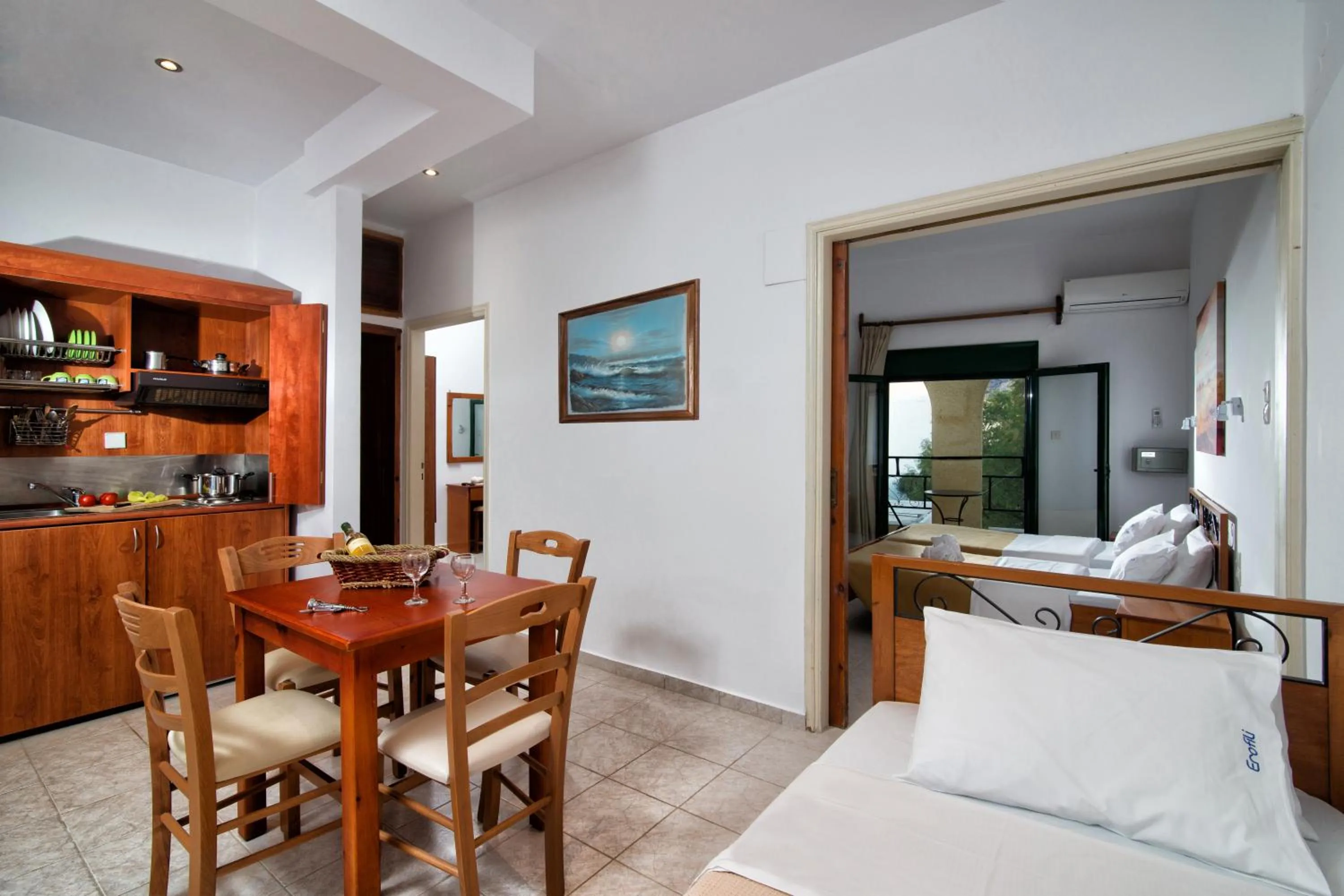 Kitchen or kitchenette in Erofili Apartments