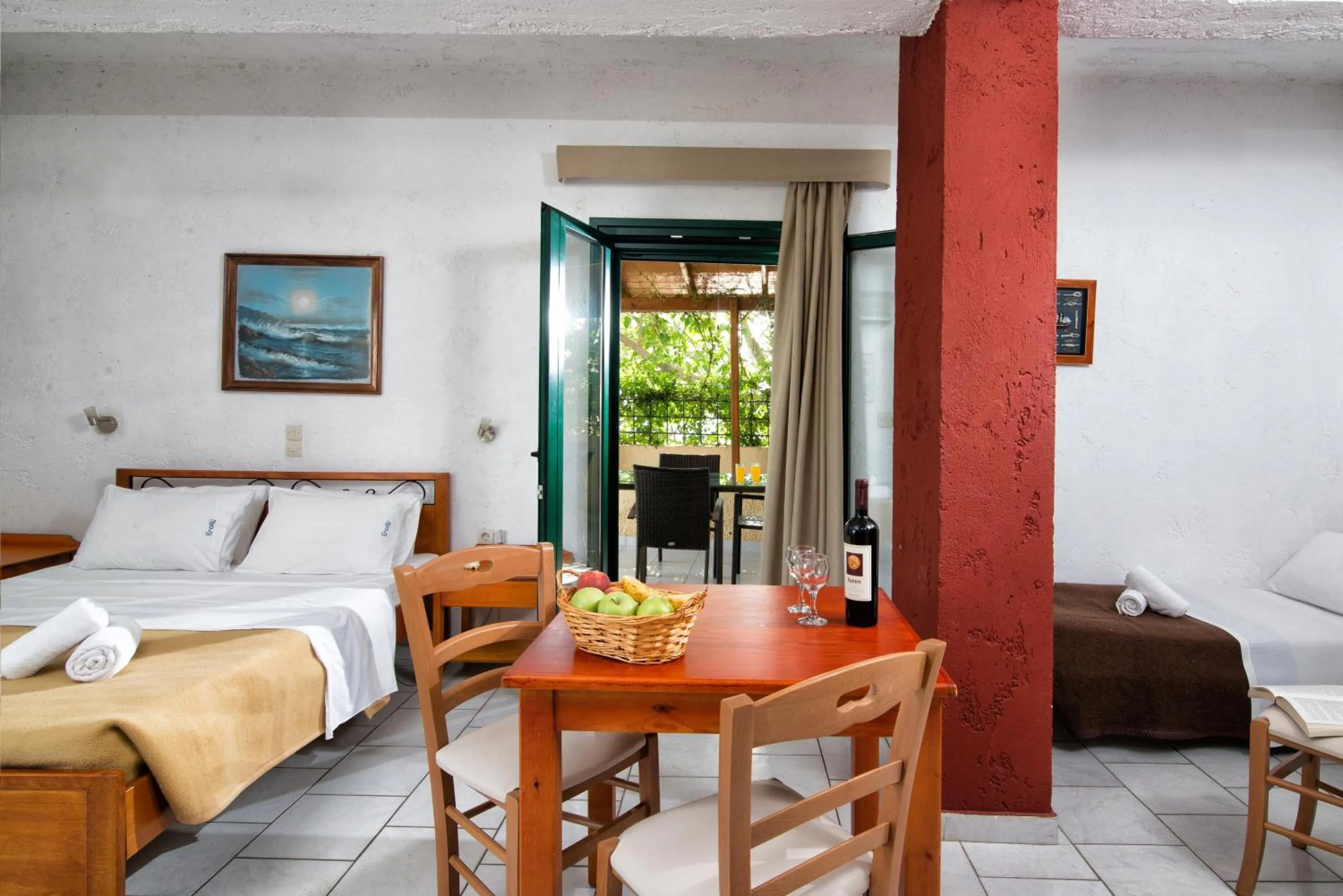 Patio, Bed in Erofili Apartments