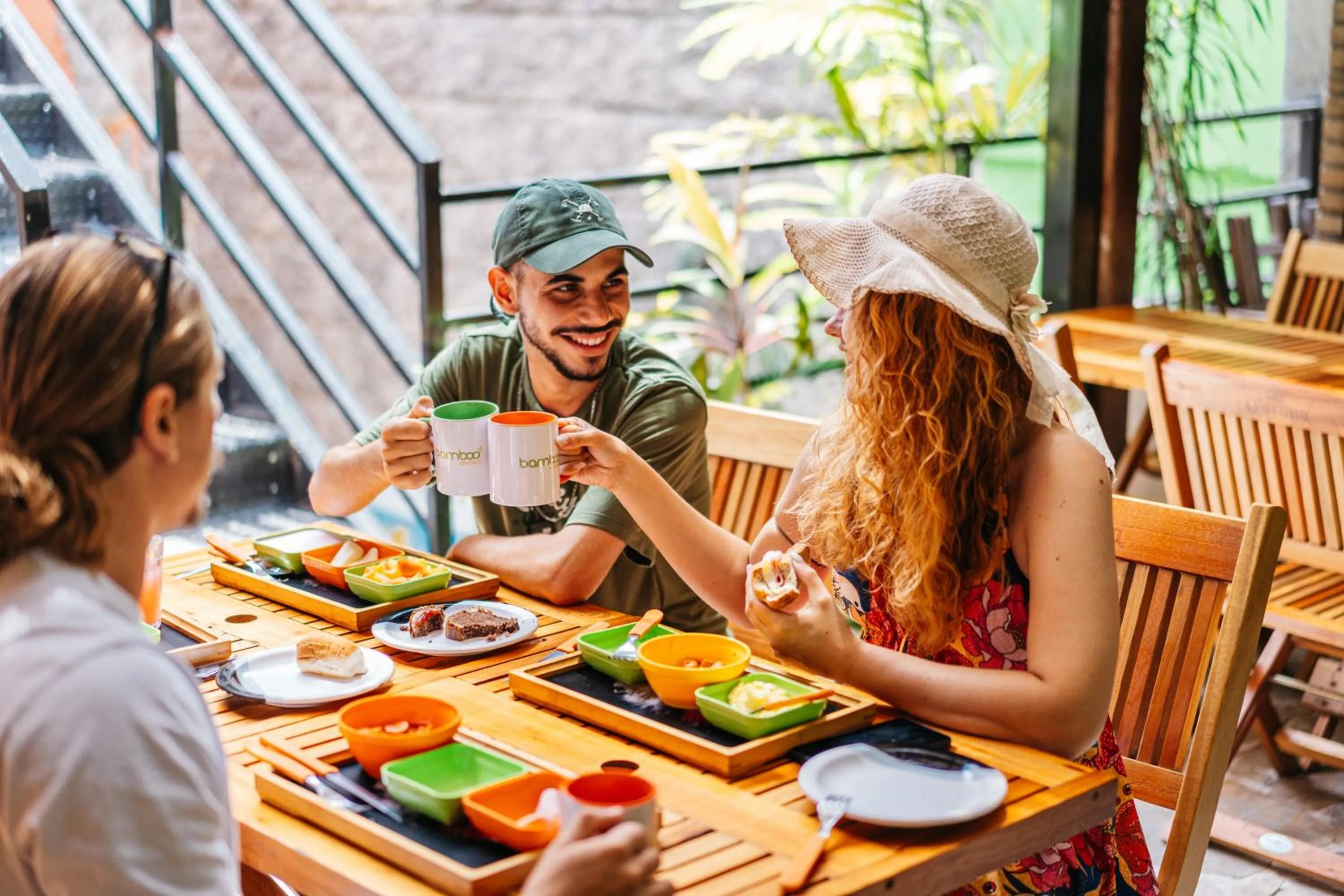 Breakfast in Bamboo Rio Hostel
