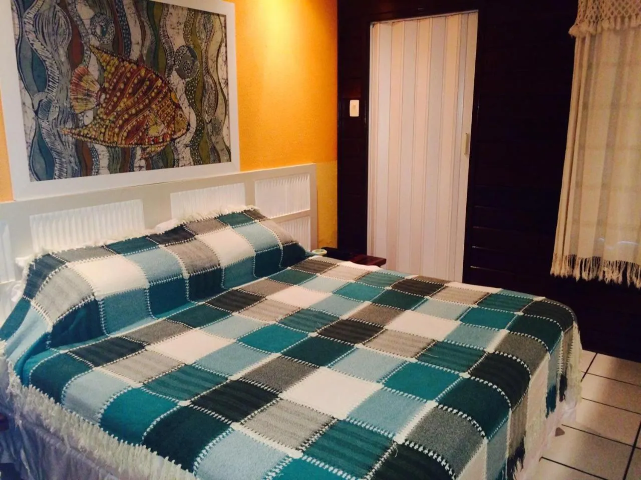 Bed in Pousada Algas Marinhas