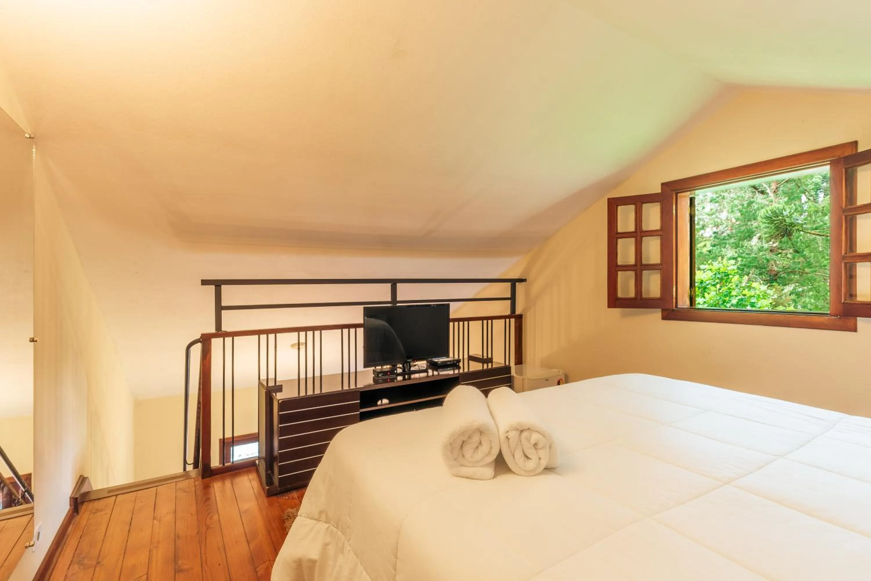 Bed in Pousada Serra Villena