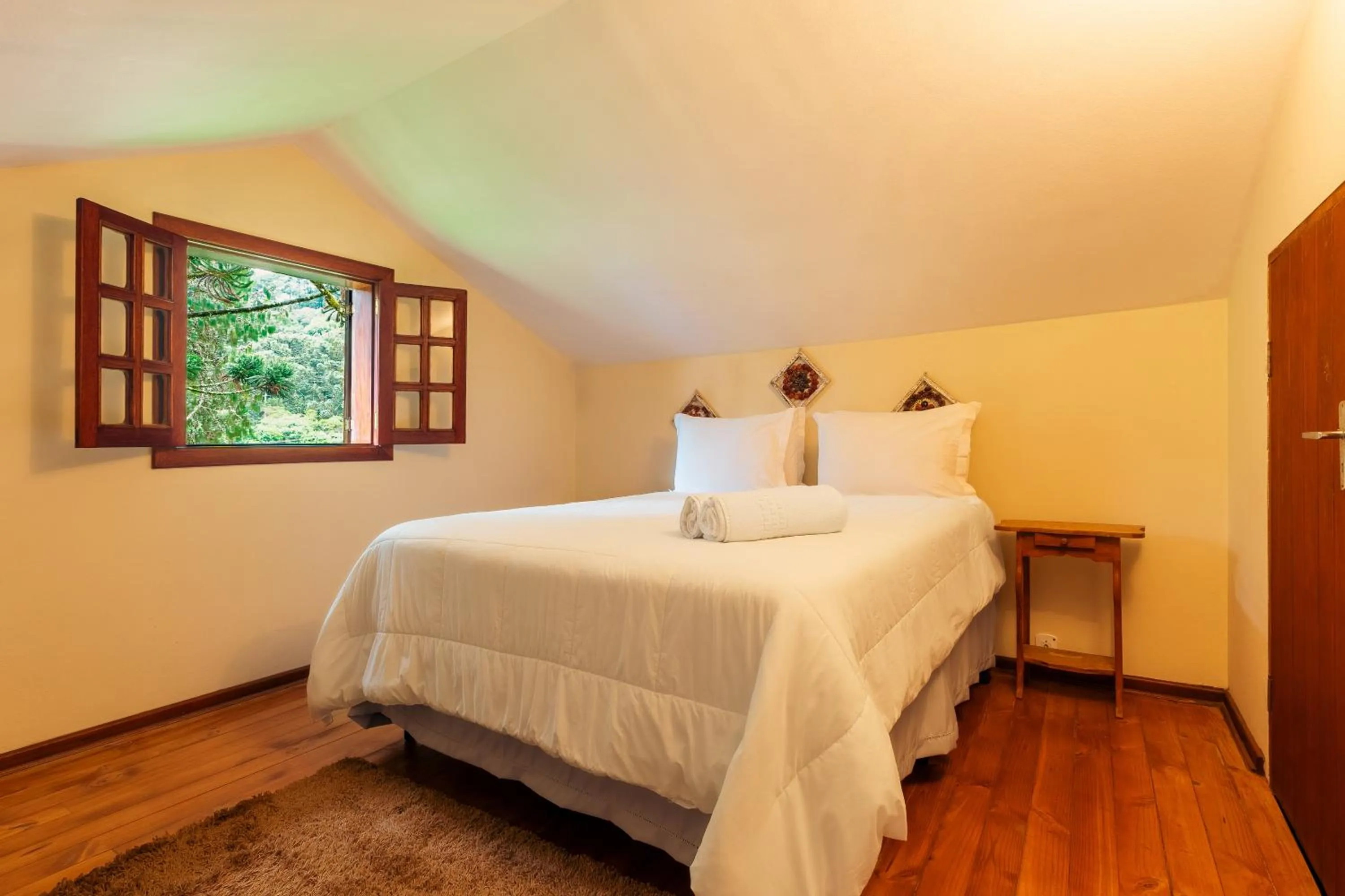 Bed in Pousada Serra Villena