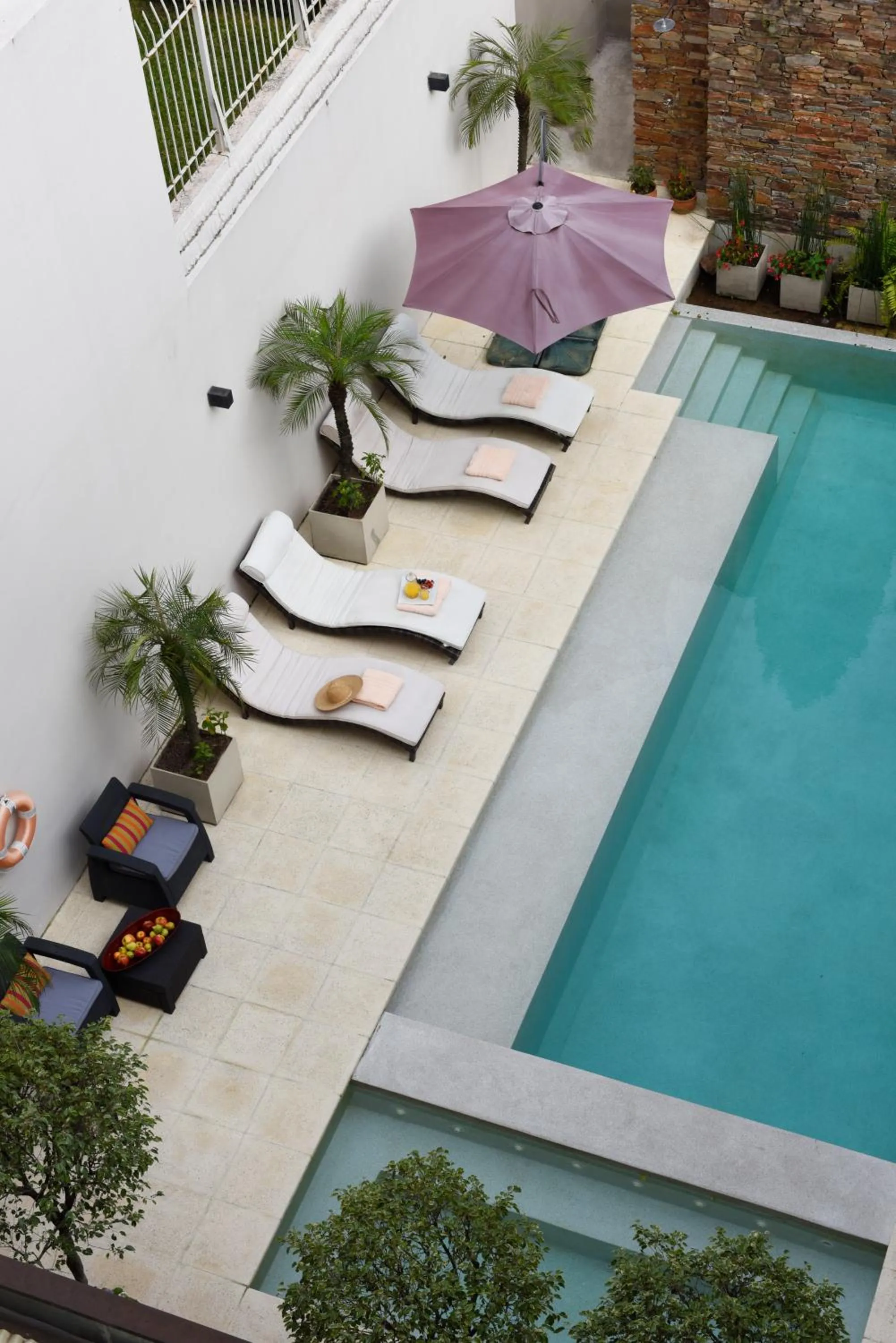 Pool view in Argenta Suites Belgrano