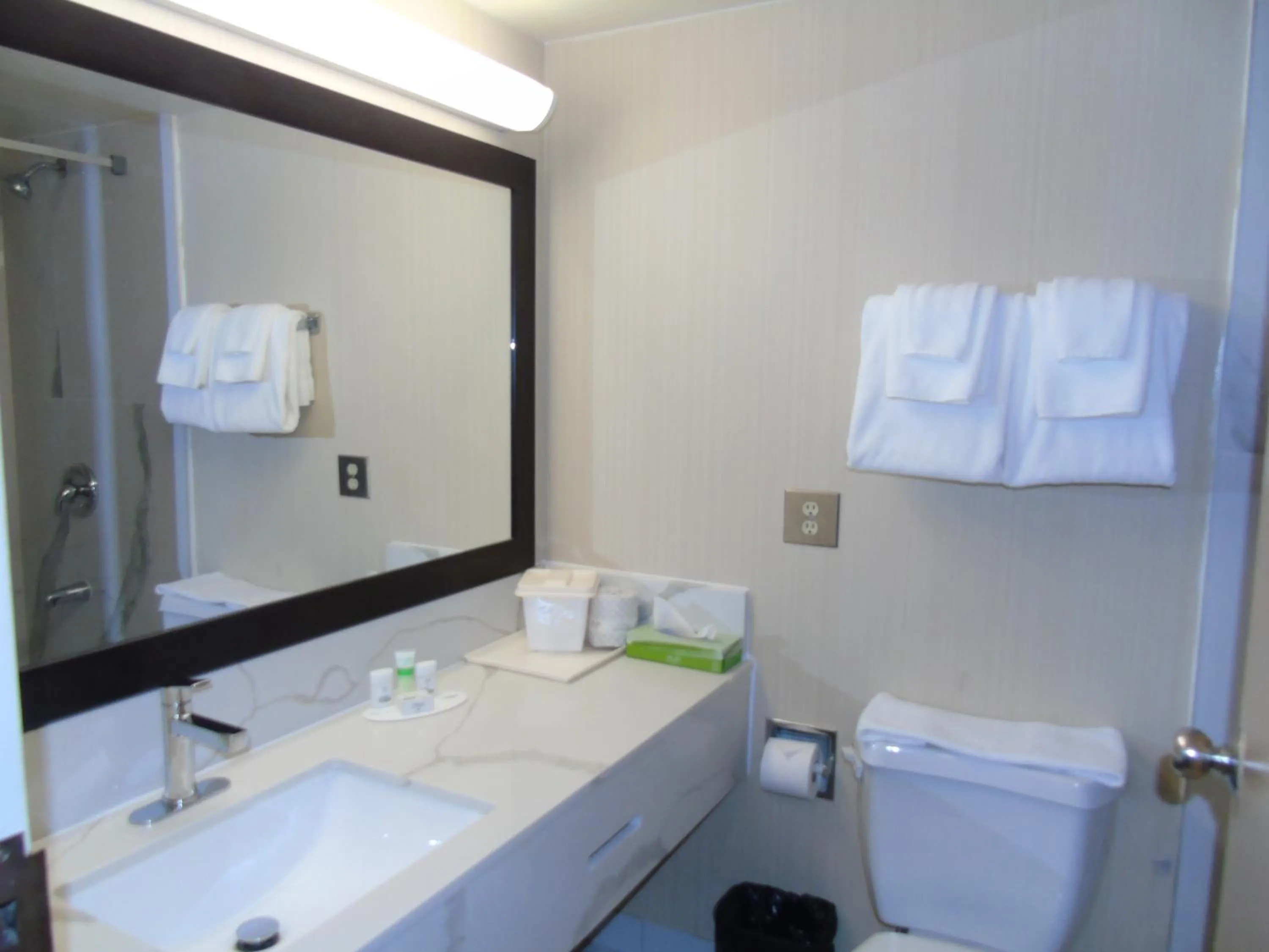 Bathroom in Ramada by Wyndham Belleville Harbourview Conference Center