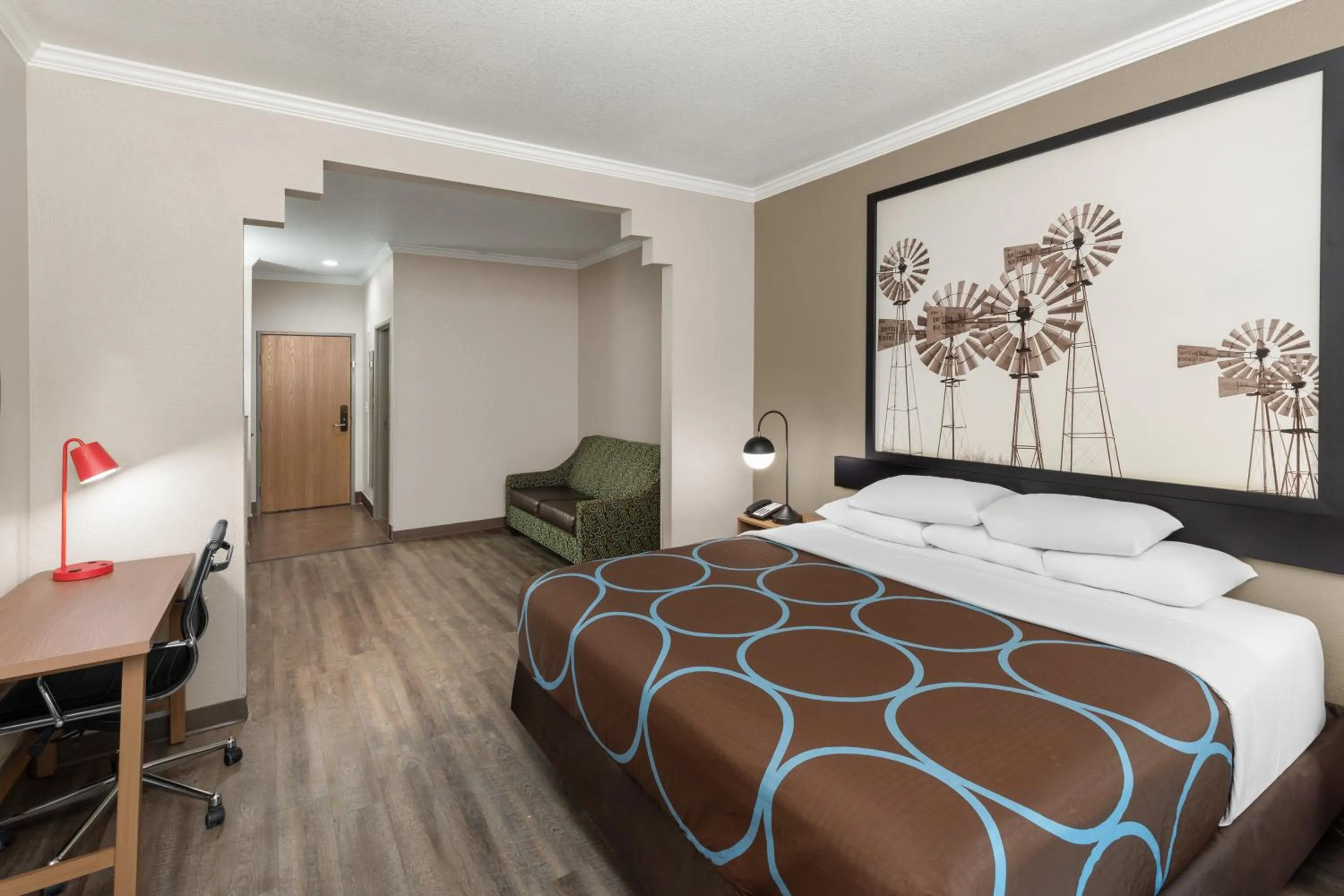 Bed in Super 8 by Wyndham San Antonio/Alamodome Area