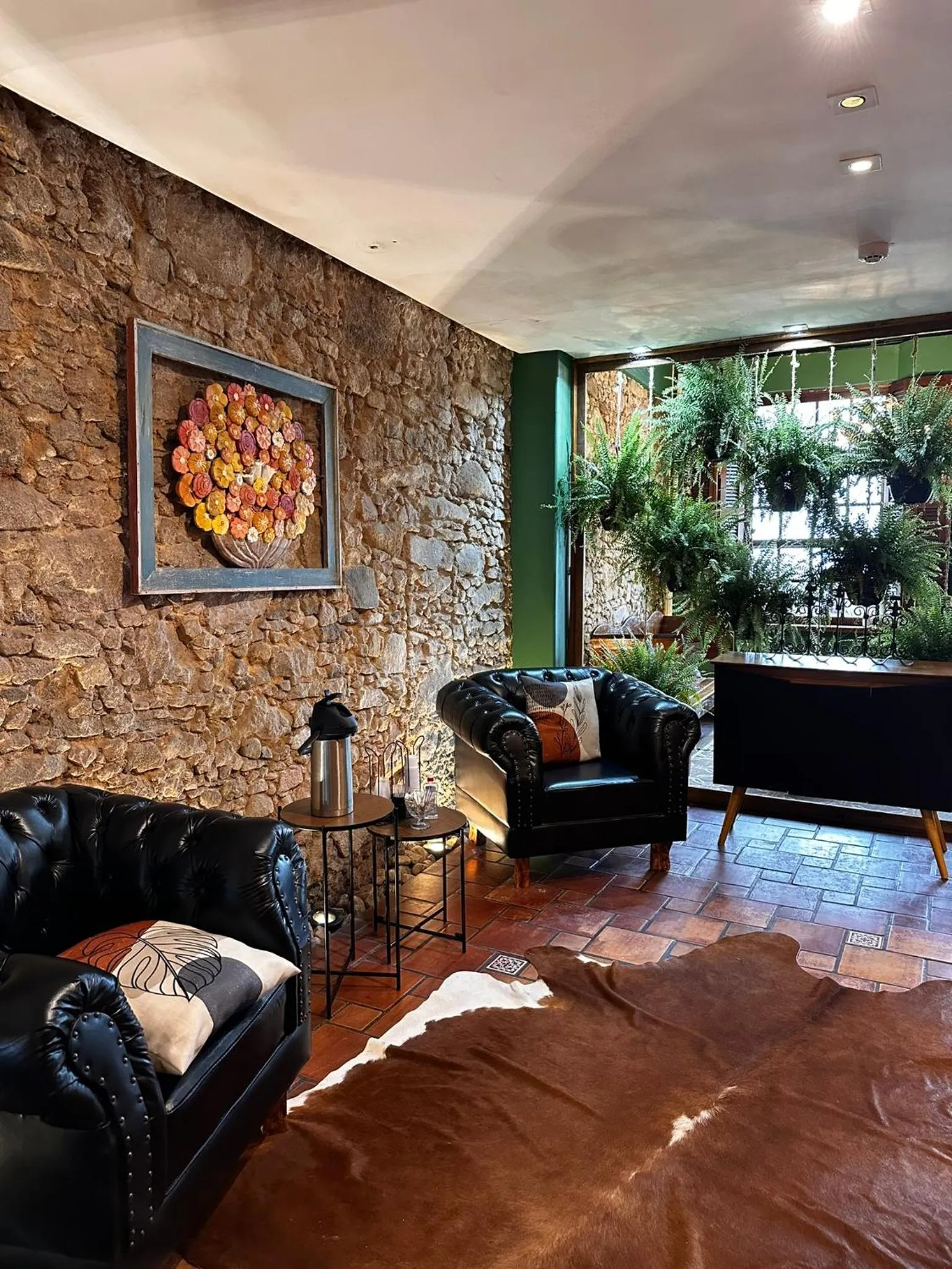 Lobby or reception in Hotel Solar da Beira