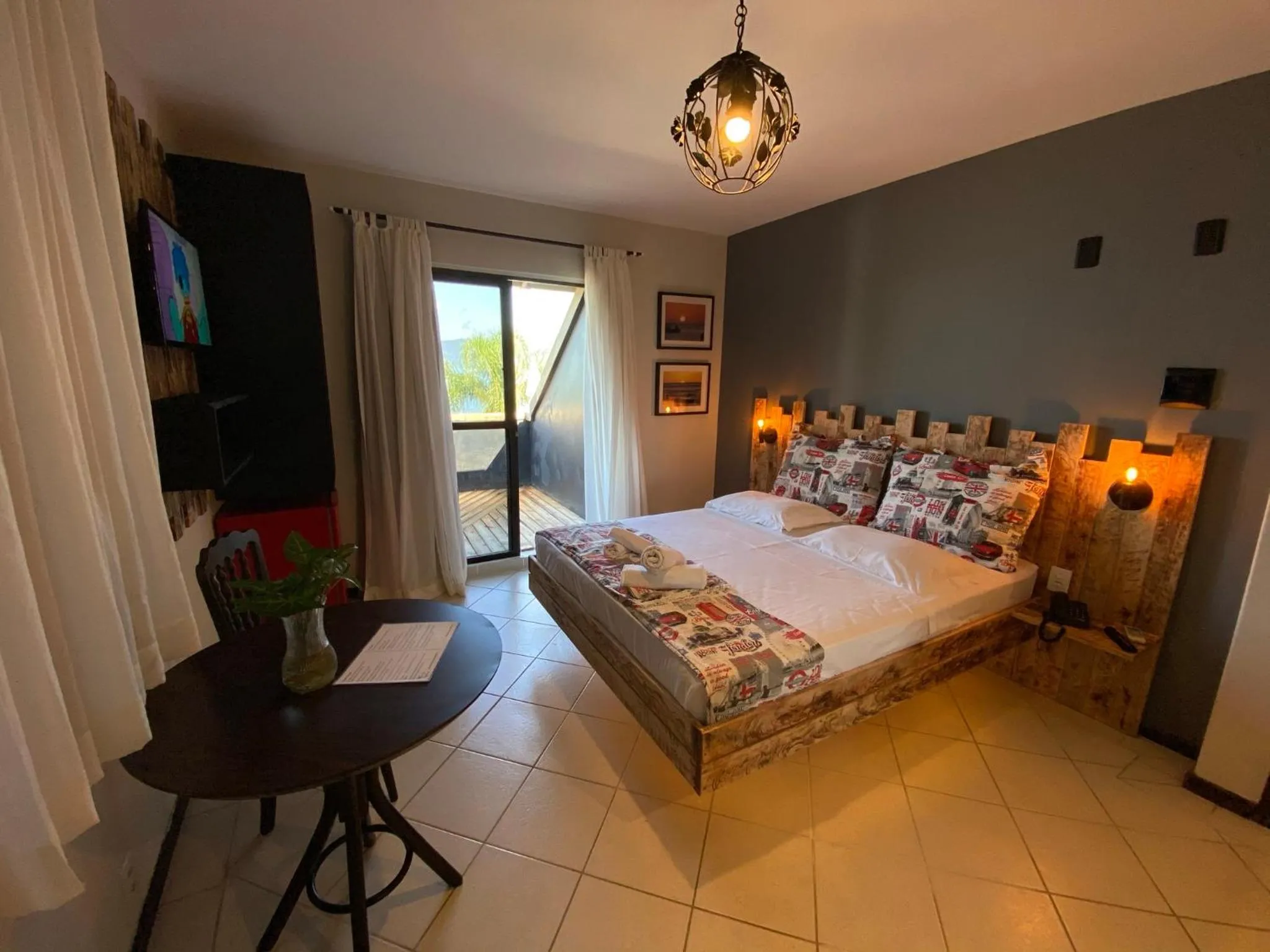 Bed in Hotel Solar da Beira