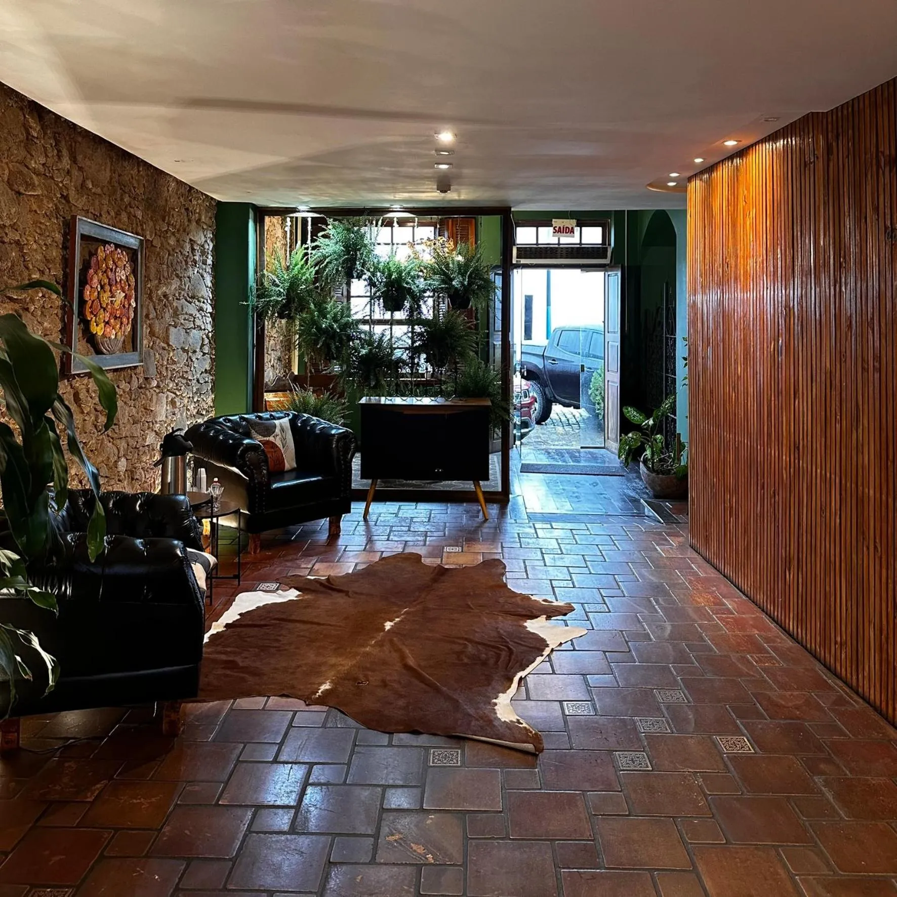 Lobby or reception in Hotel Solar da Beira