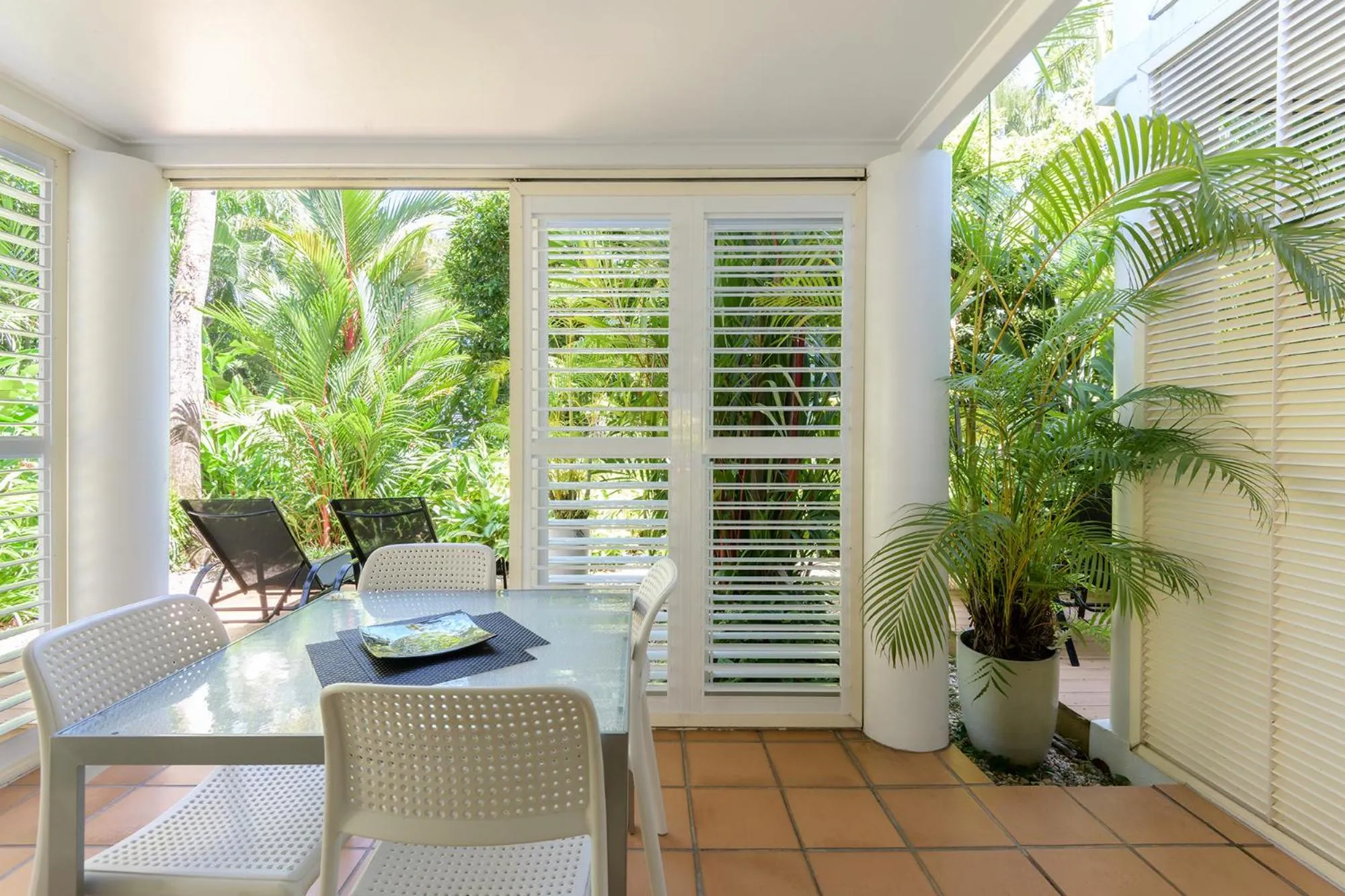 Patio in Port Douglas Apartments - Adults Only Oasis