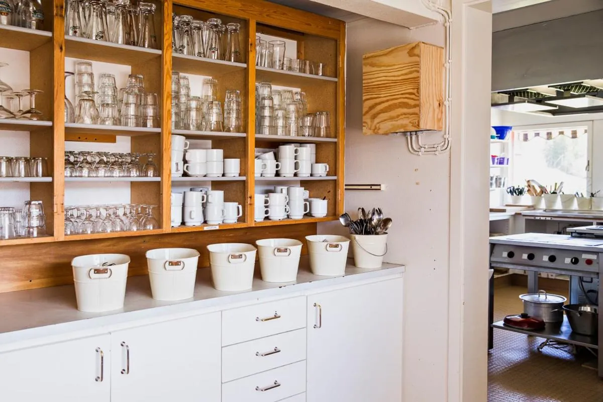 Communal kitchen in Renfjällsgården