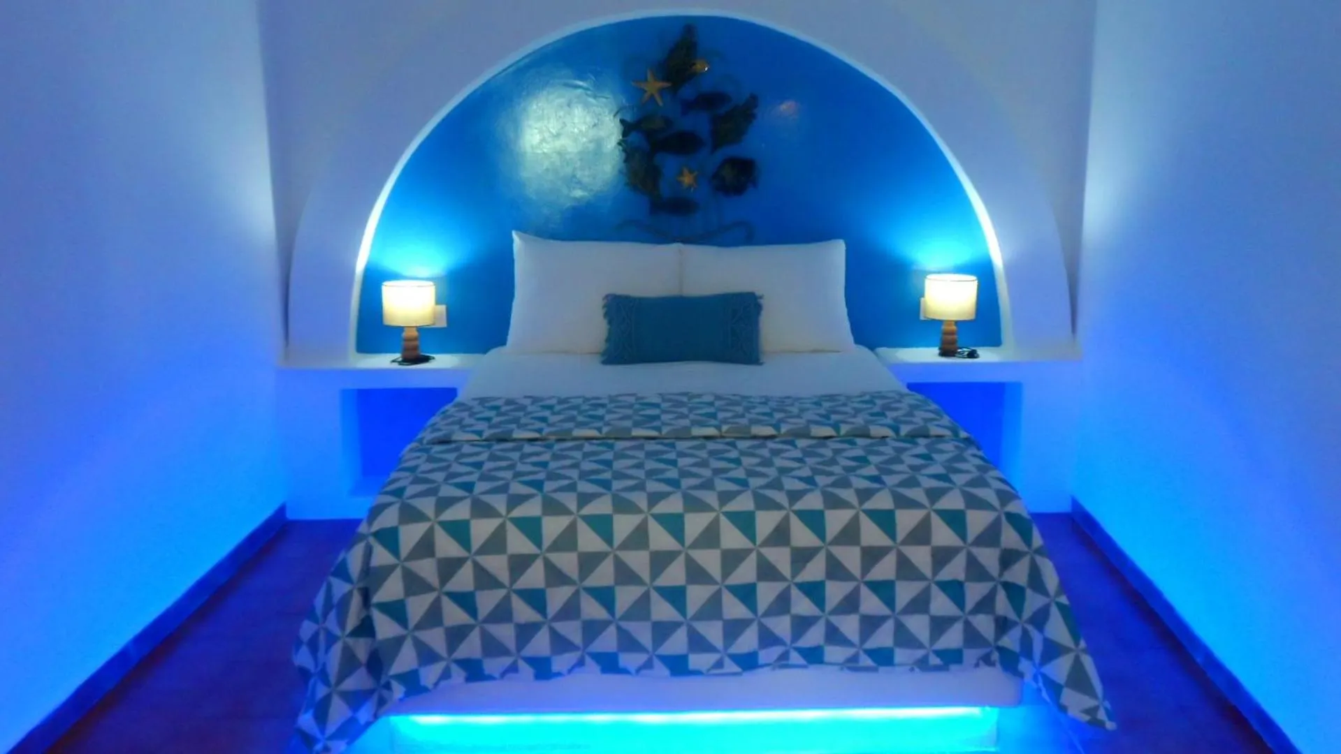 Bed in Papafotis Apartments & Suites