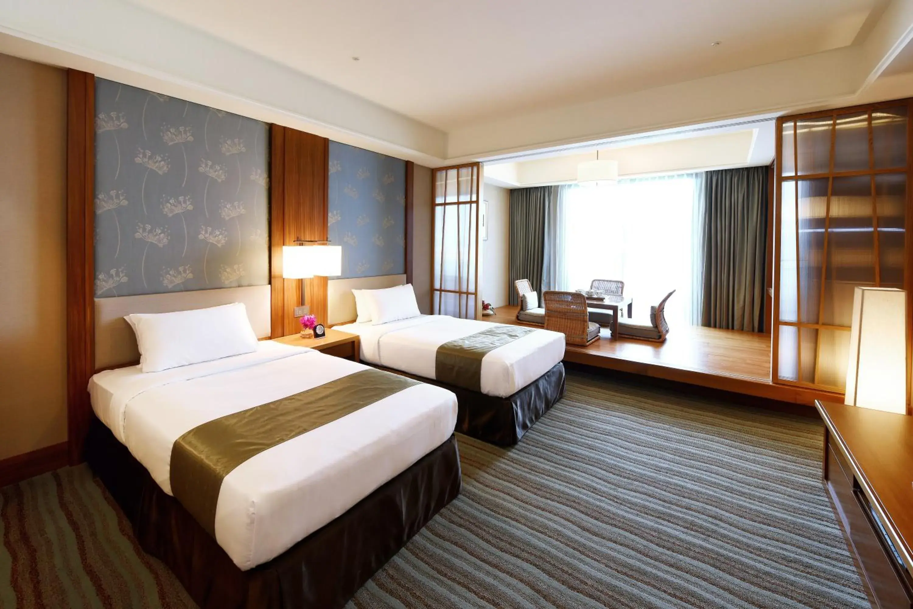 Bed in Fullon Hotel Tamsui Fishermen's Wharf