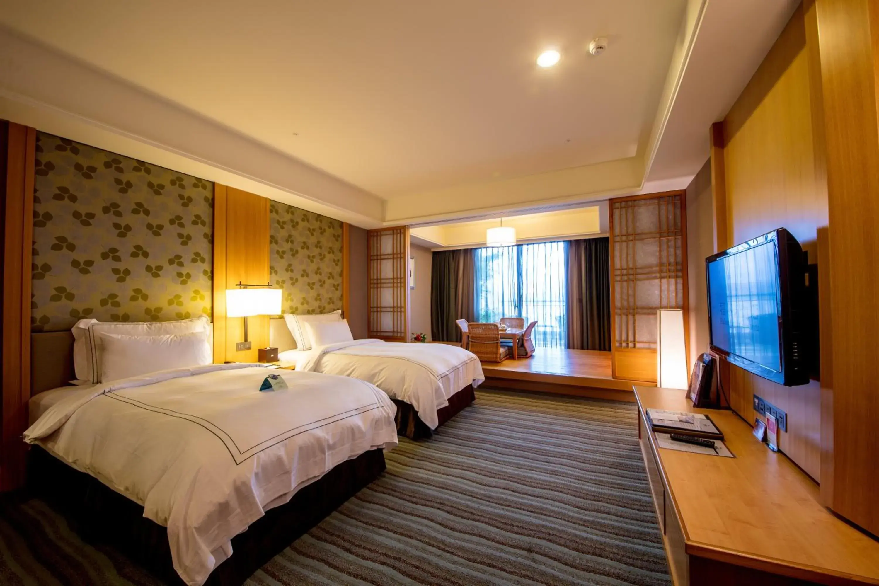 Bed in Fullon Hotel Tamsui Fishermen's Wharf