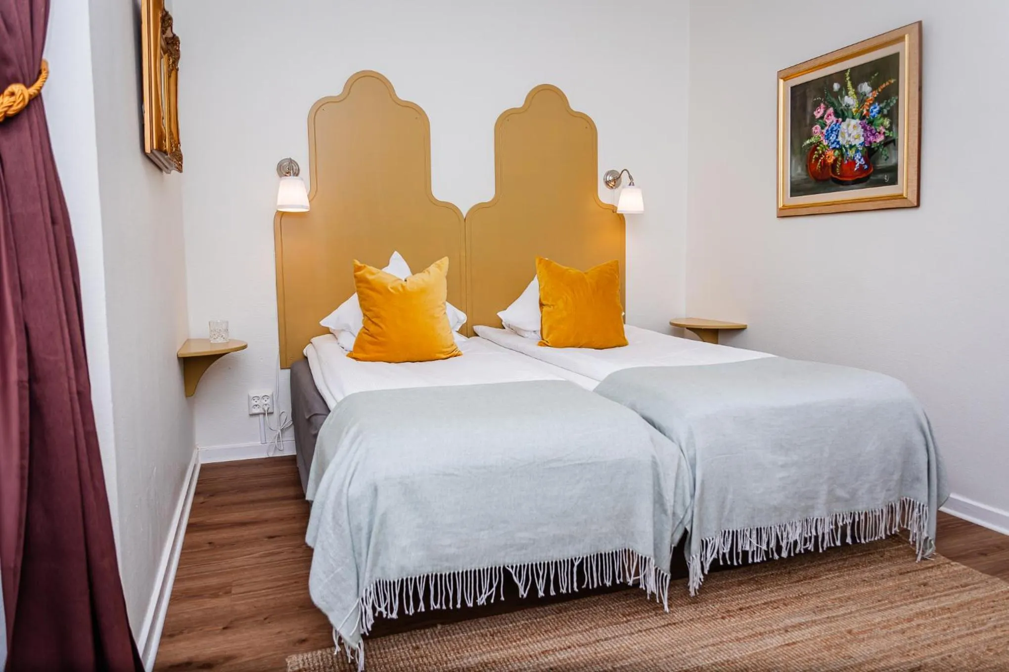 Bed in Hotel Lysekil