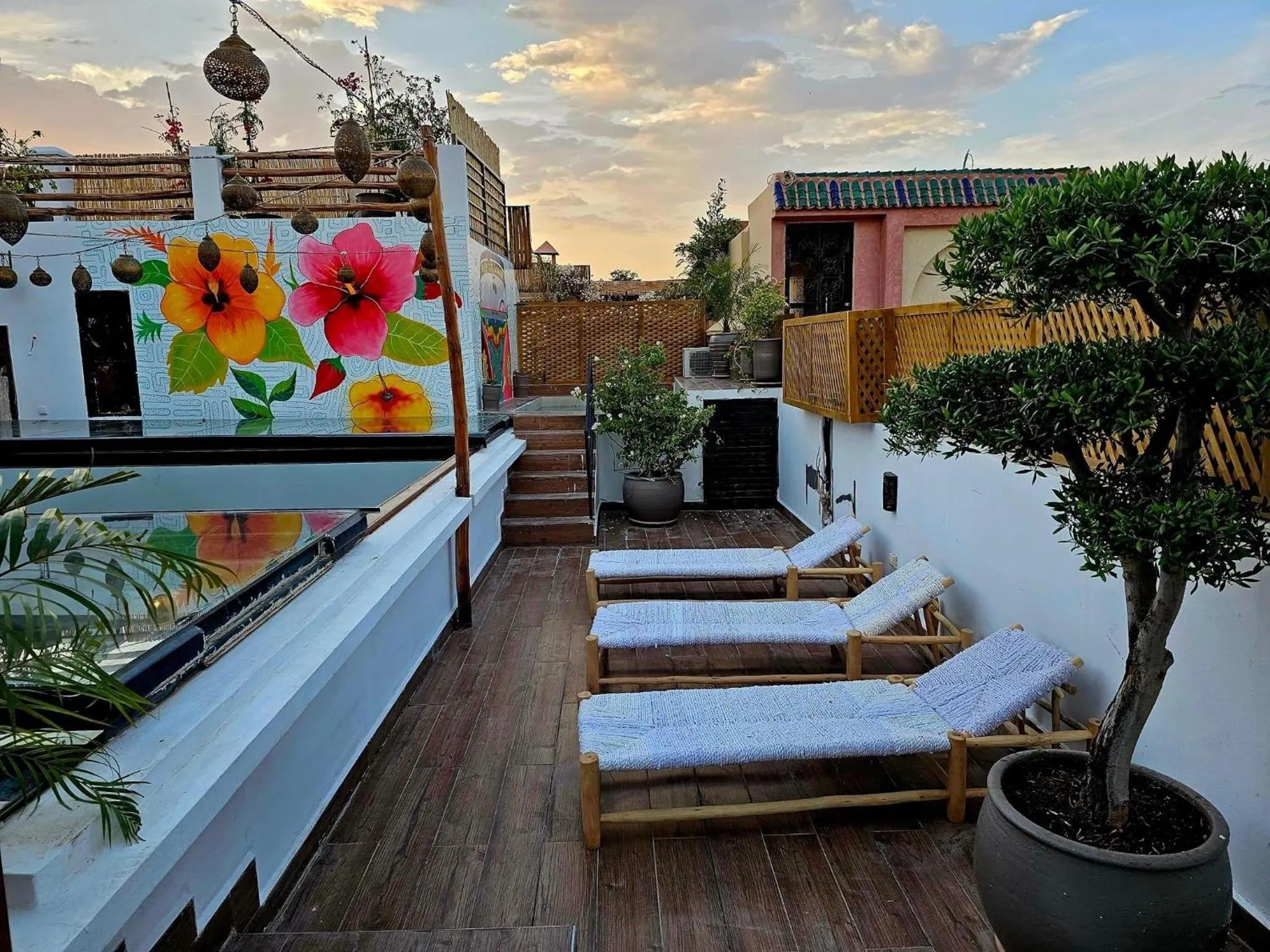 Balcony/Terrace in Riad Tsar Mimoun
