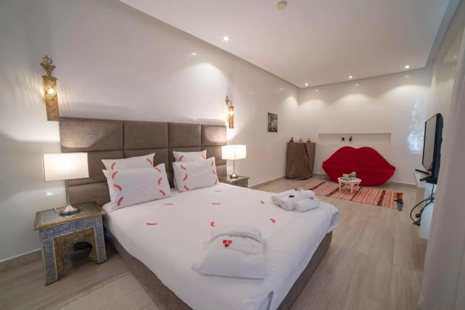 Bedroom, Bed in Riad Tsar Mimoun