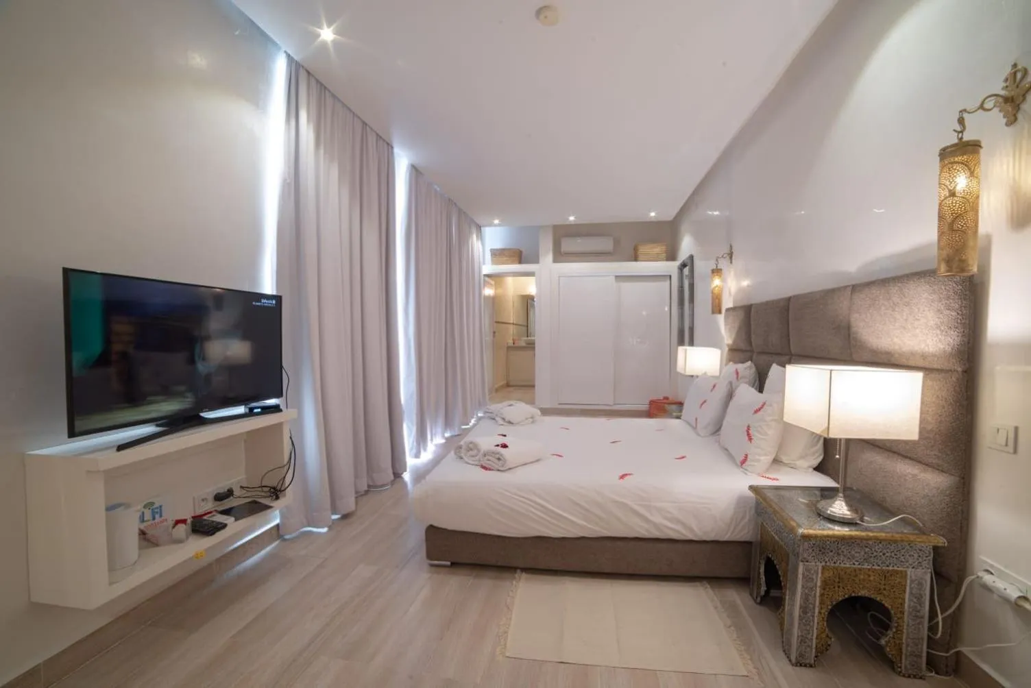 Bedroom, Bed in Riad Tsar Mimoun