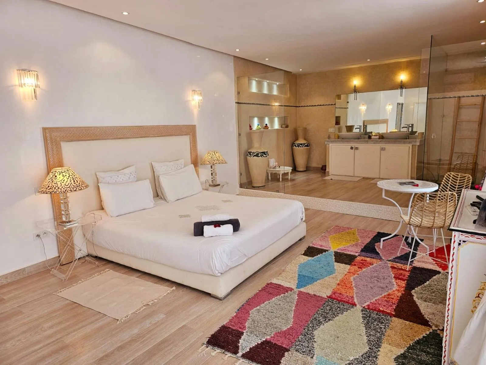 Bed in Riad Tsar Mimoun