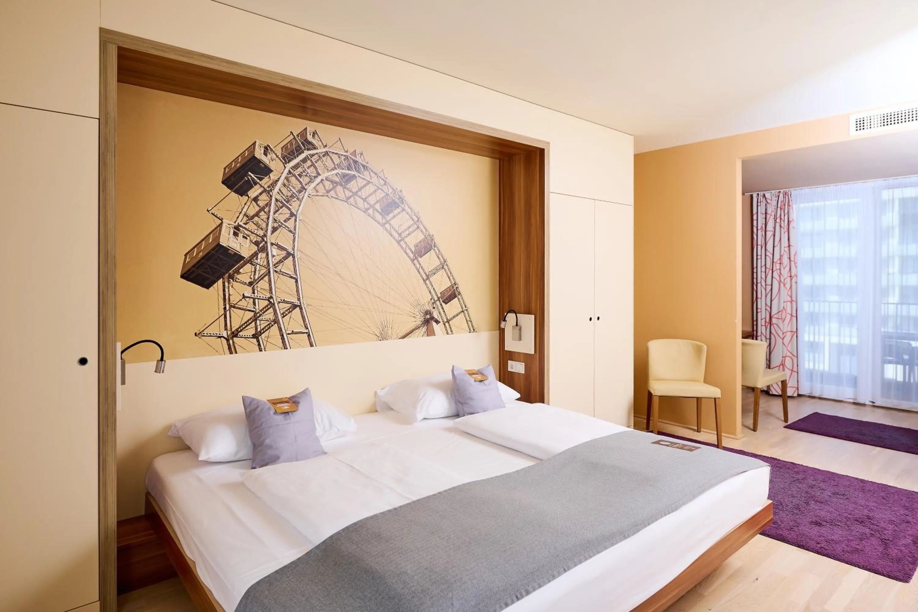 Bed in JUFA Hotel Wien City