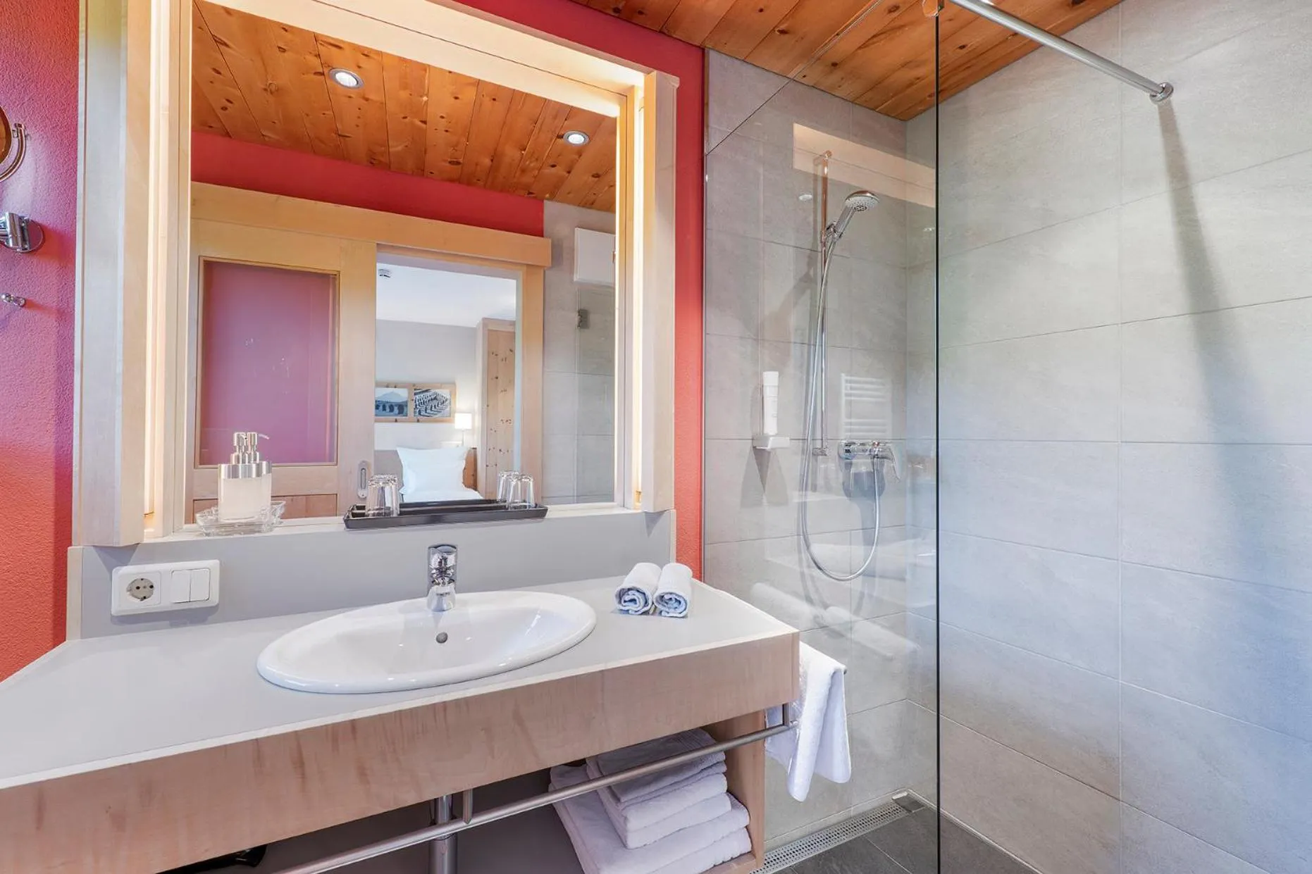 Bathroom in Gästehaus Bramböck