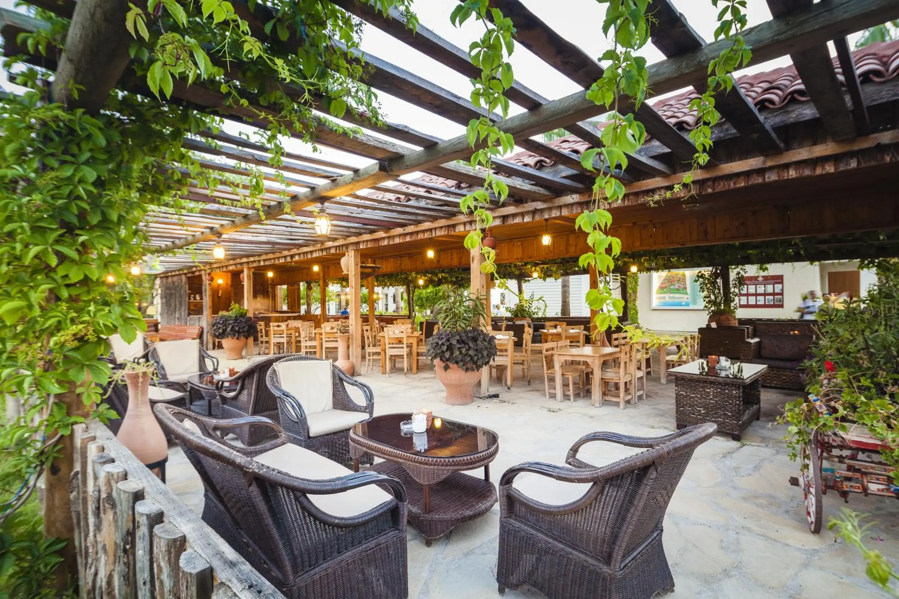 Patio, Restaurant/Places to Eat in Club Hotel Turan Prince World