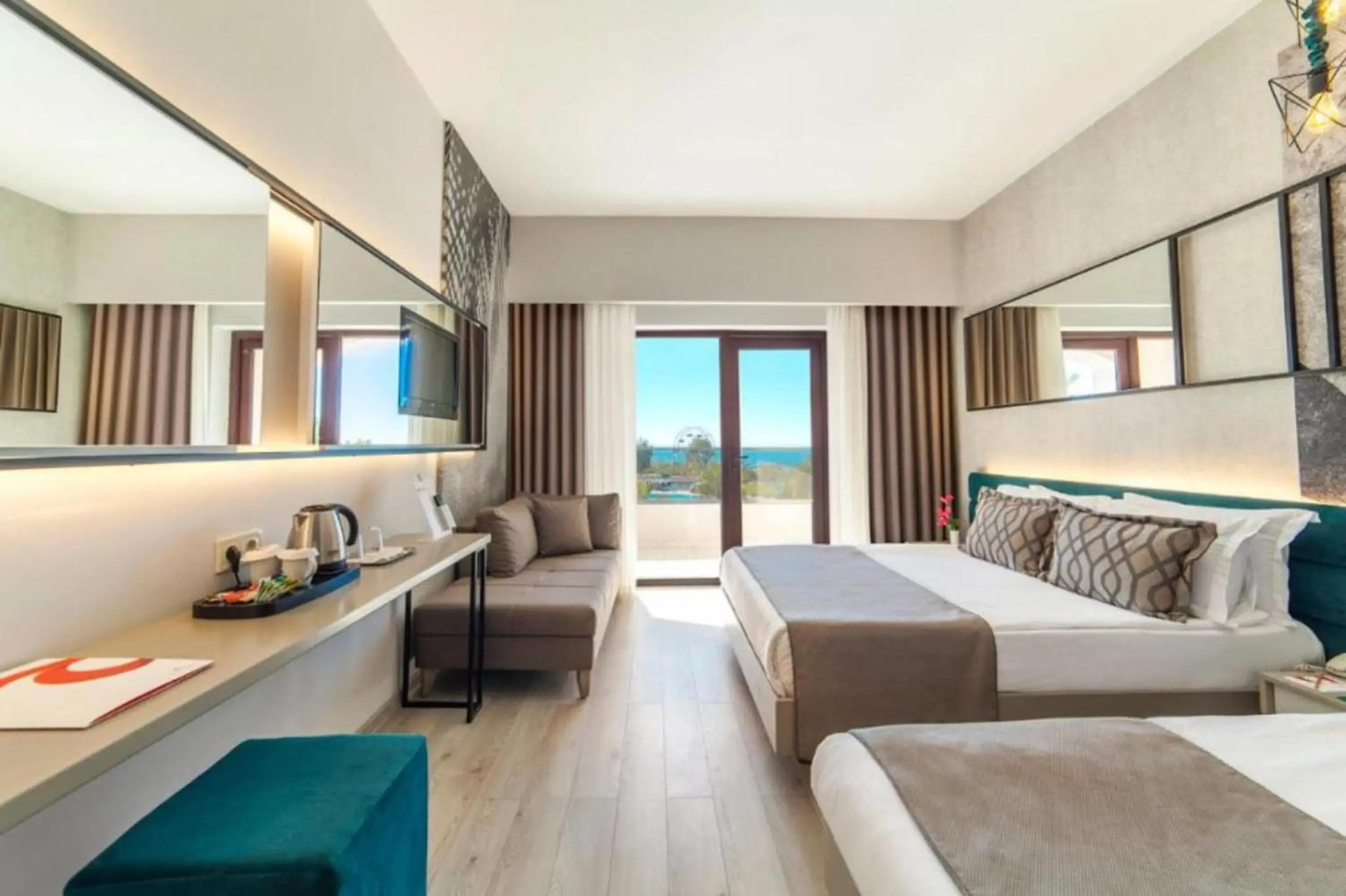 Standard Twin Room with Sea View - single occupancy in Club Hotel Turan Prince World - Kids Concept Standard Twin Room with Sea View - single occupancy in Club Hotel Turan Prince World - Kids Concept