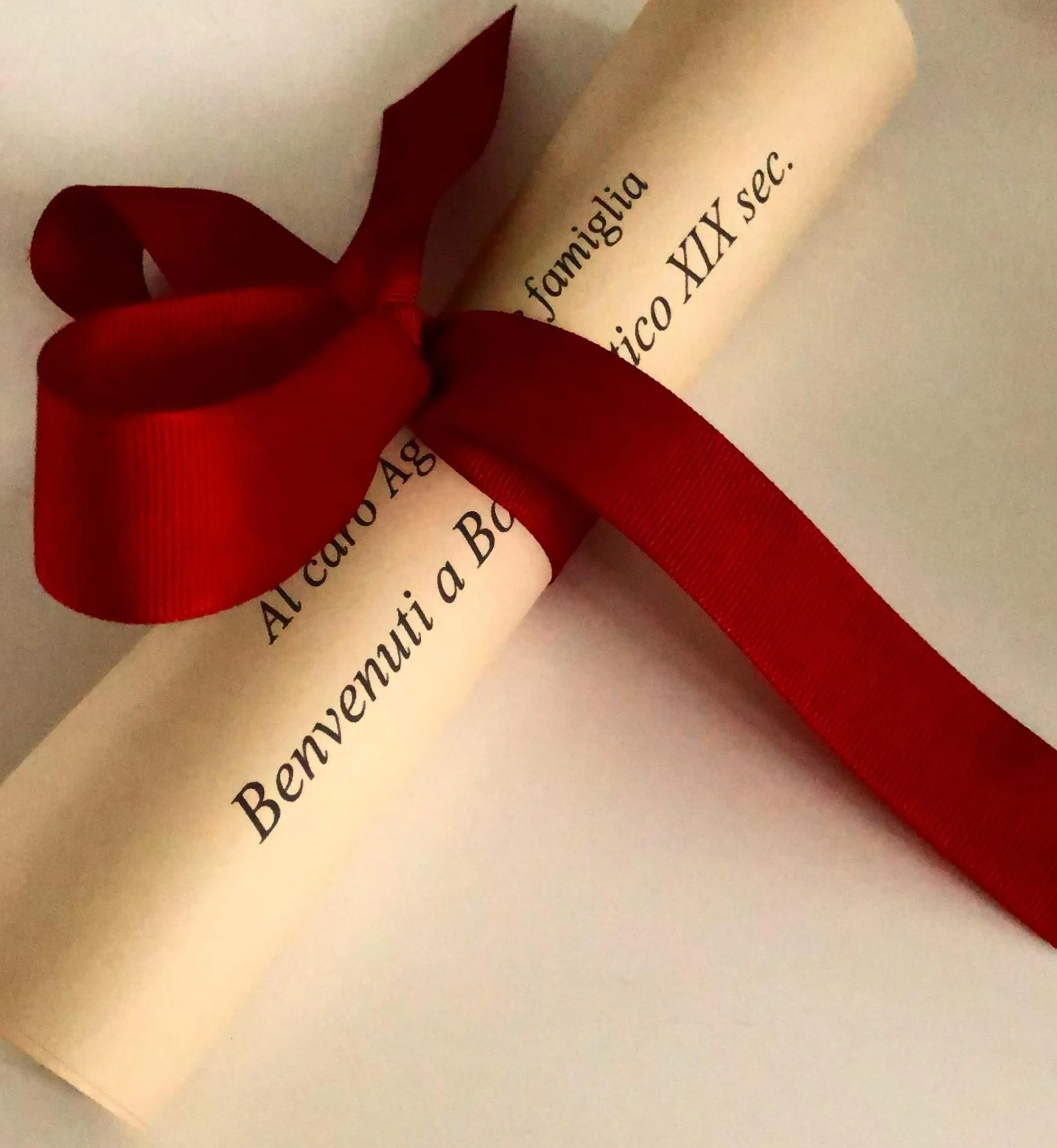 Text overlay in Borgo Antico XIX sec.