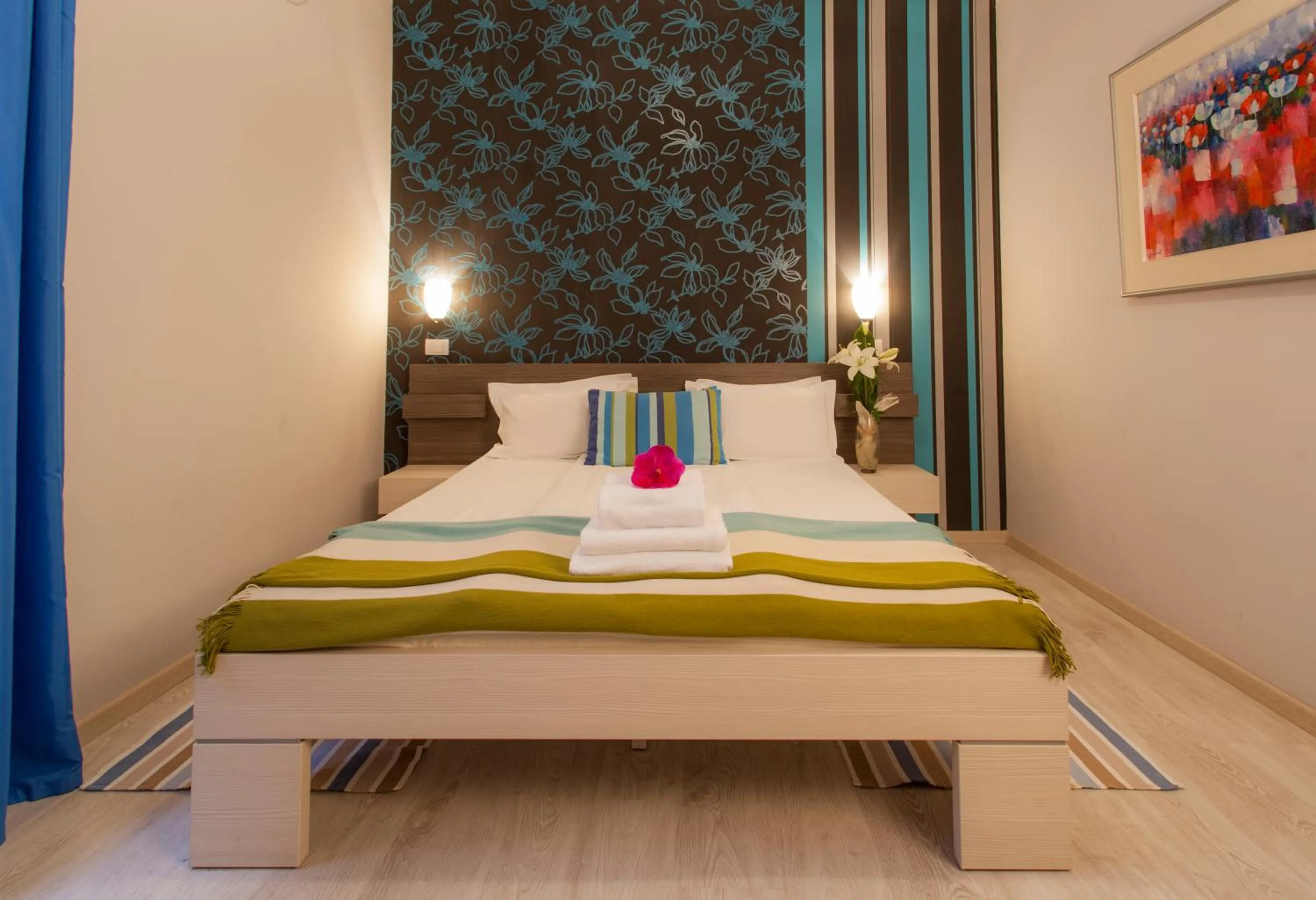 Bed in Veliki Garni Hotel