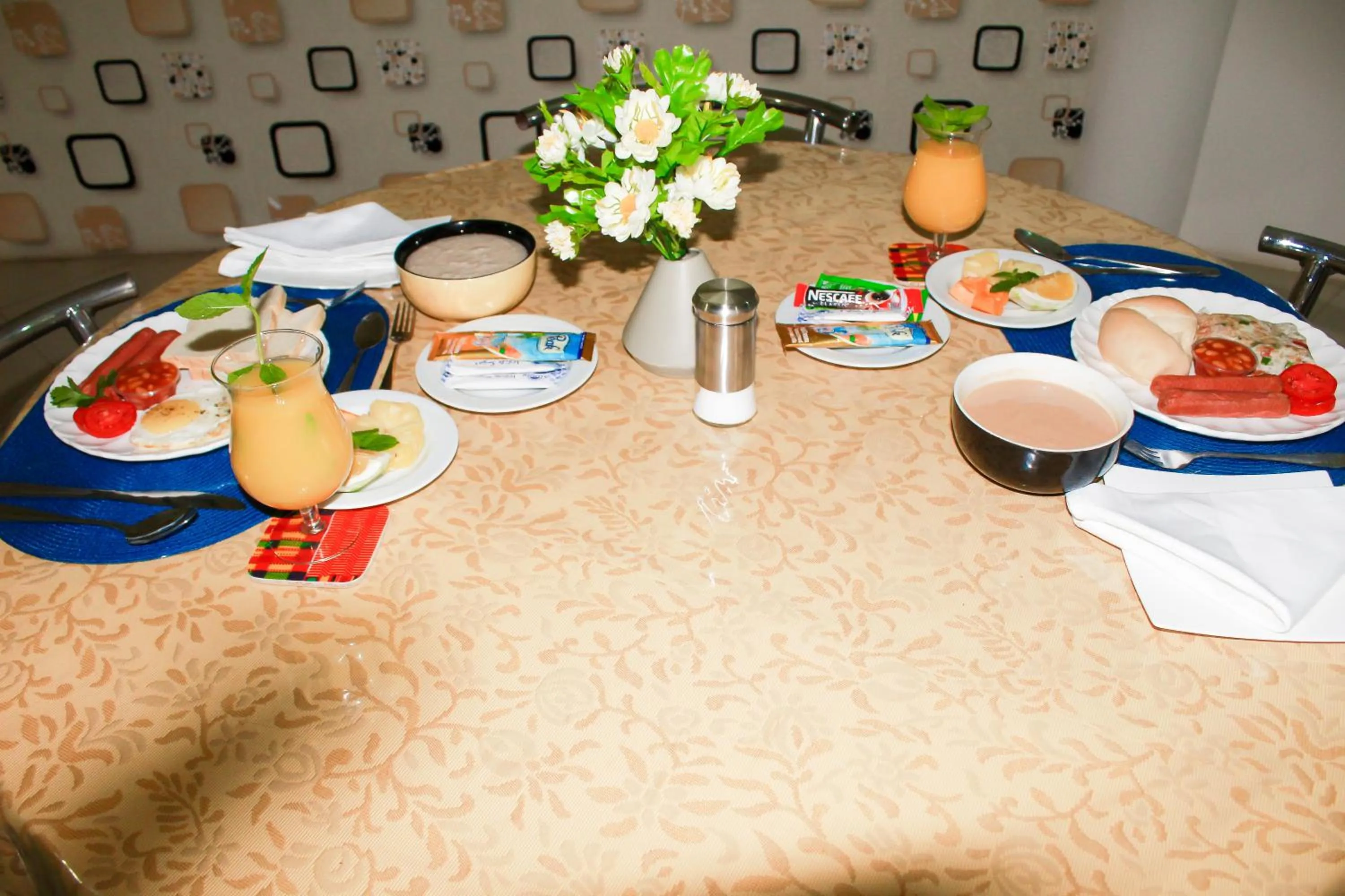 Breakfast in Exotic Palace Hotel