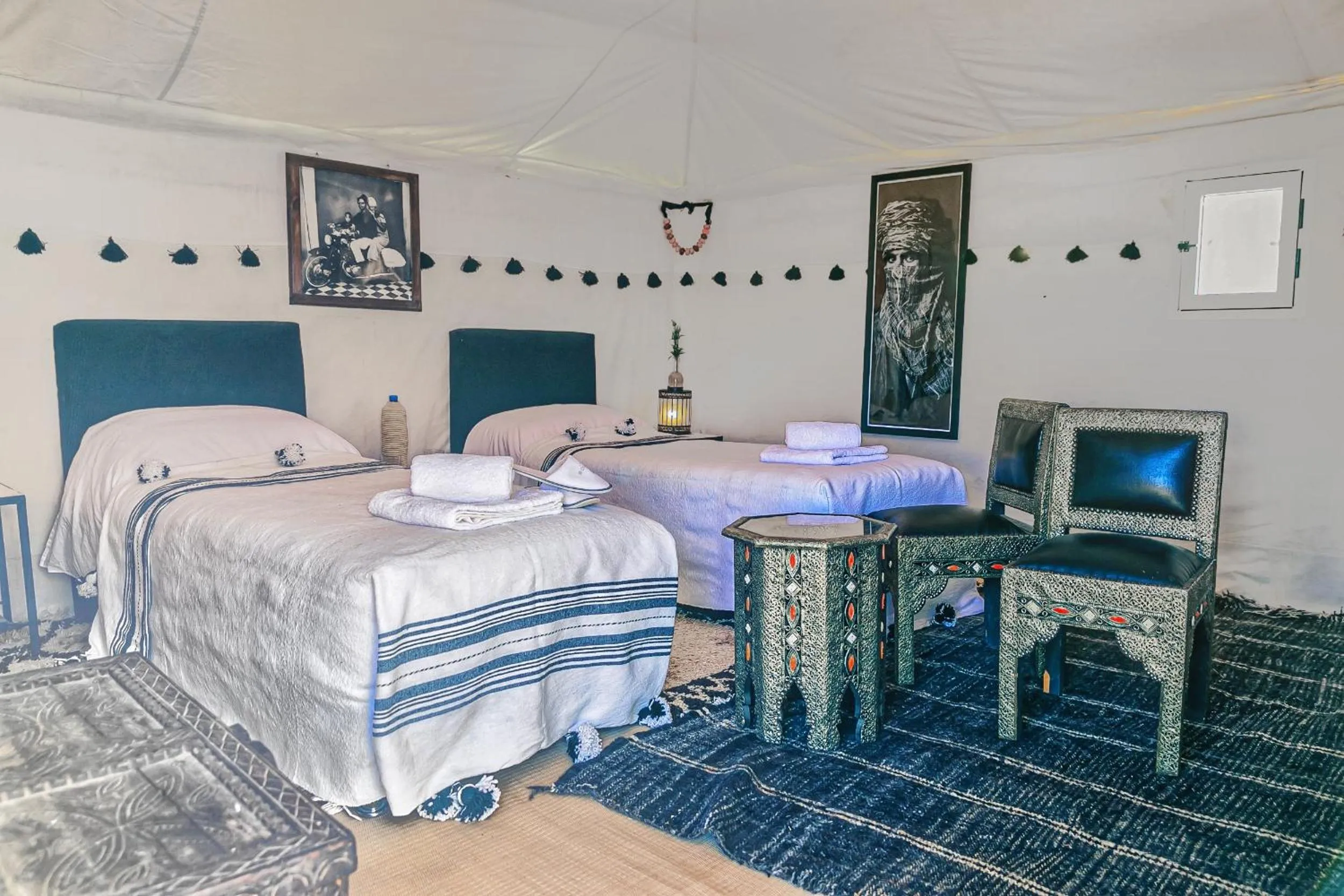 Bed in Kasbah Erg Chebbi