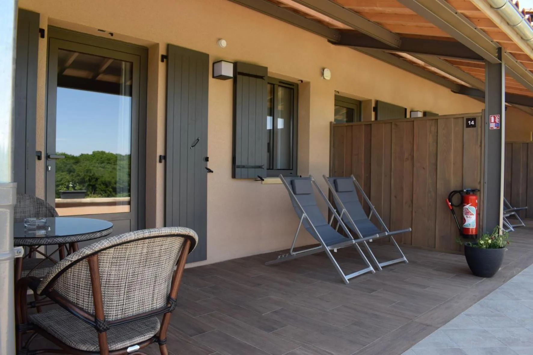 Balcony/Terrace in Domaine de La Rhonie