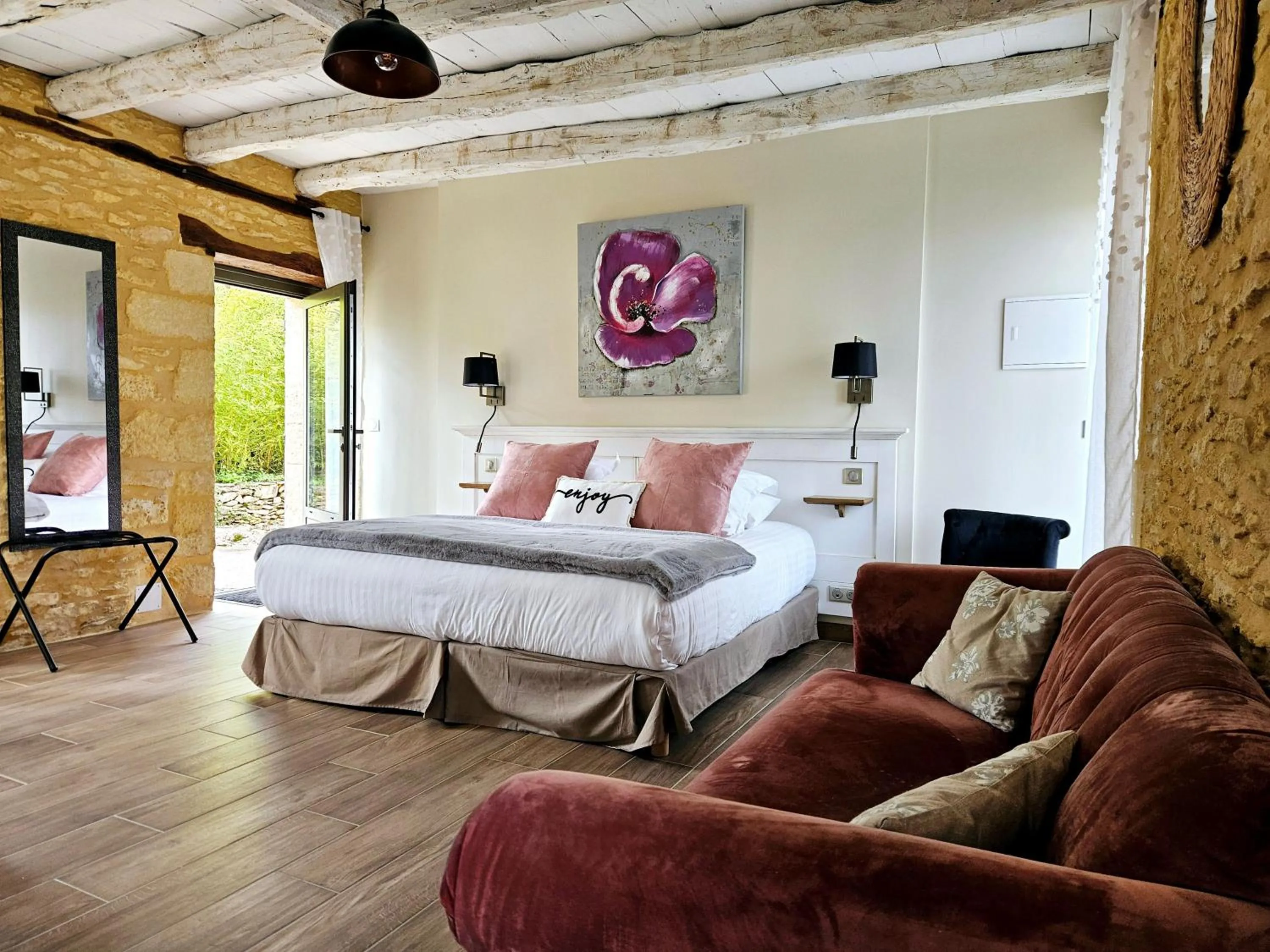 Bed in Domaine de La Rhonie