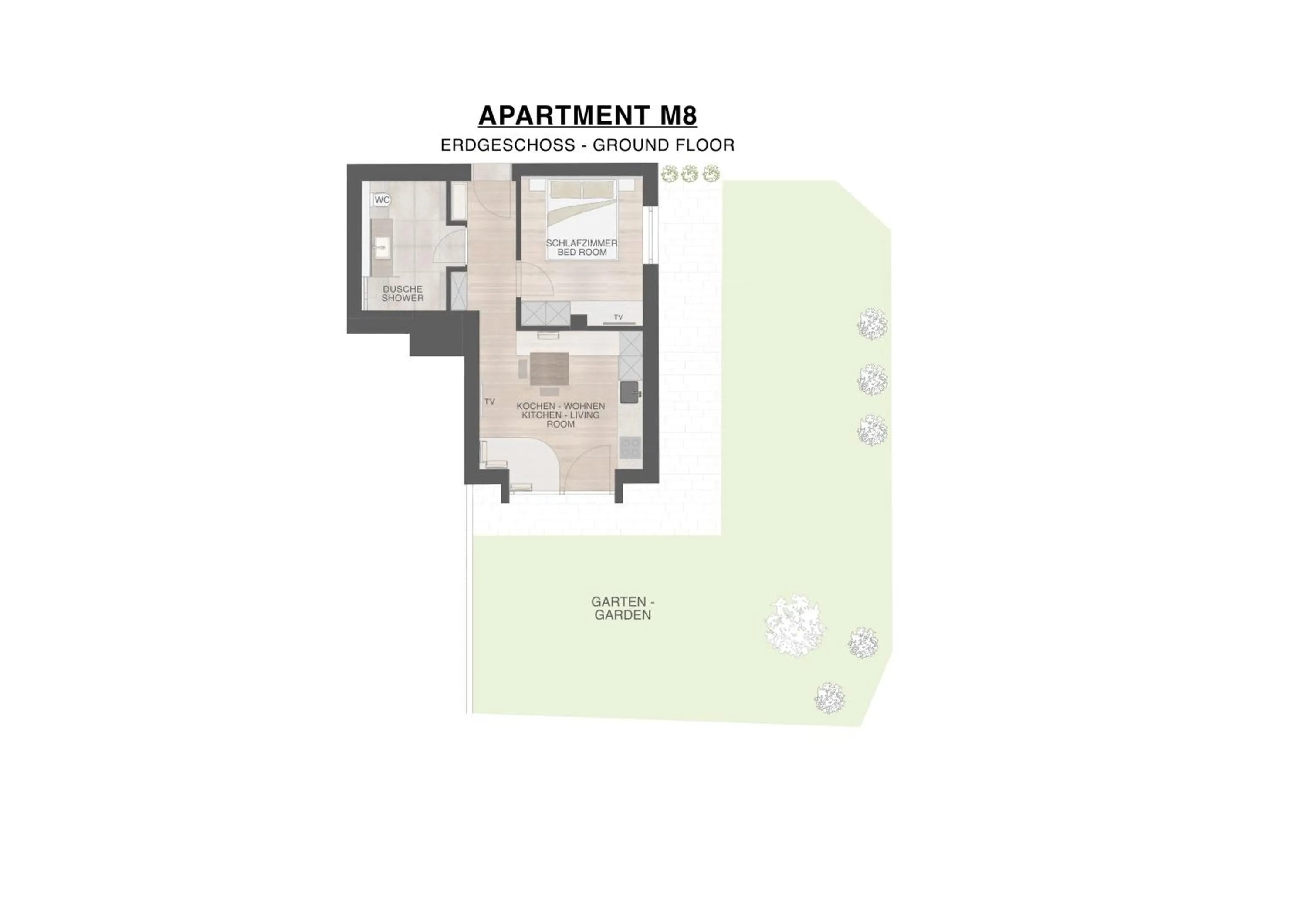 Floor plan in Max Mountain Apartments