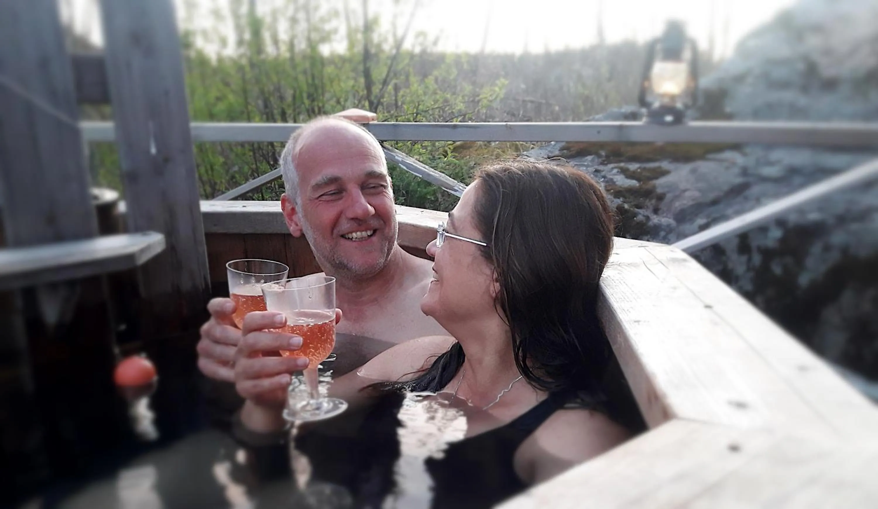 Hot Tub in Eden's Garden Cottages
