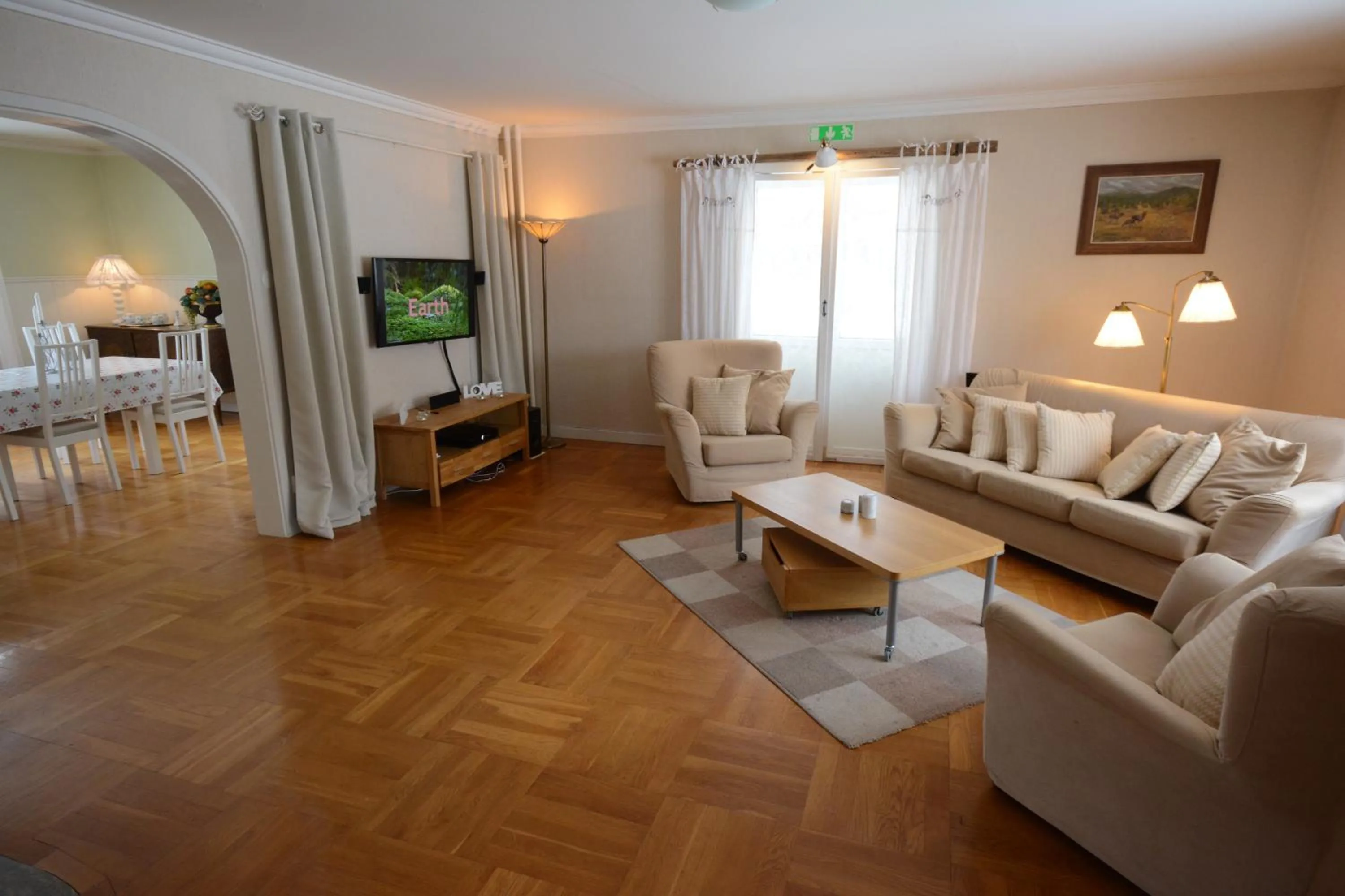 Living room in Eden's Garden Cottages