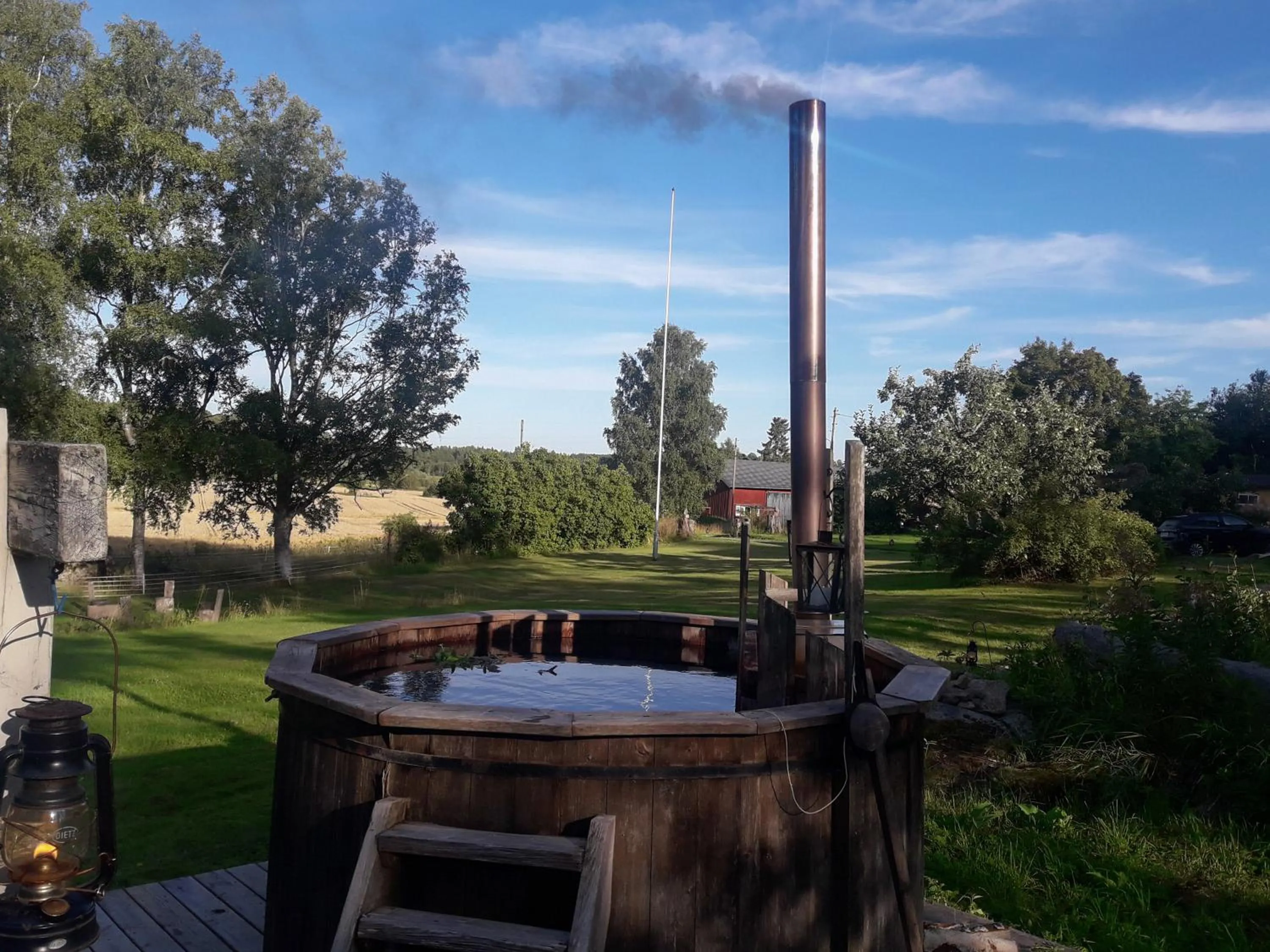 Hot Tub in Eden's Garden Cottages