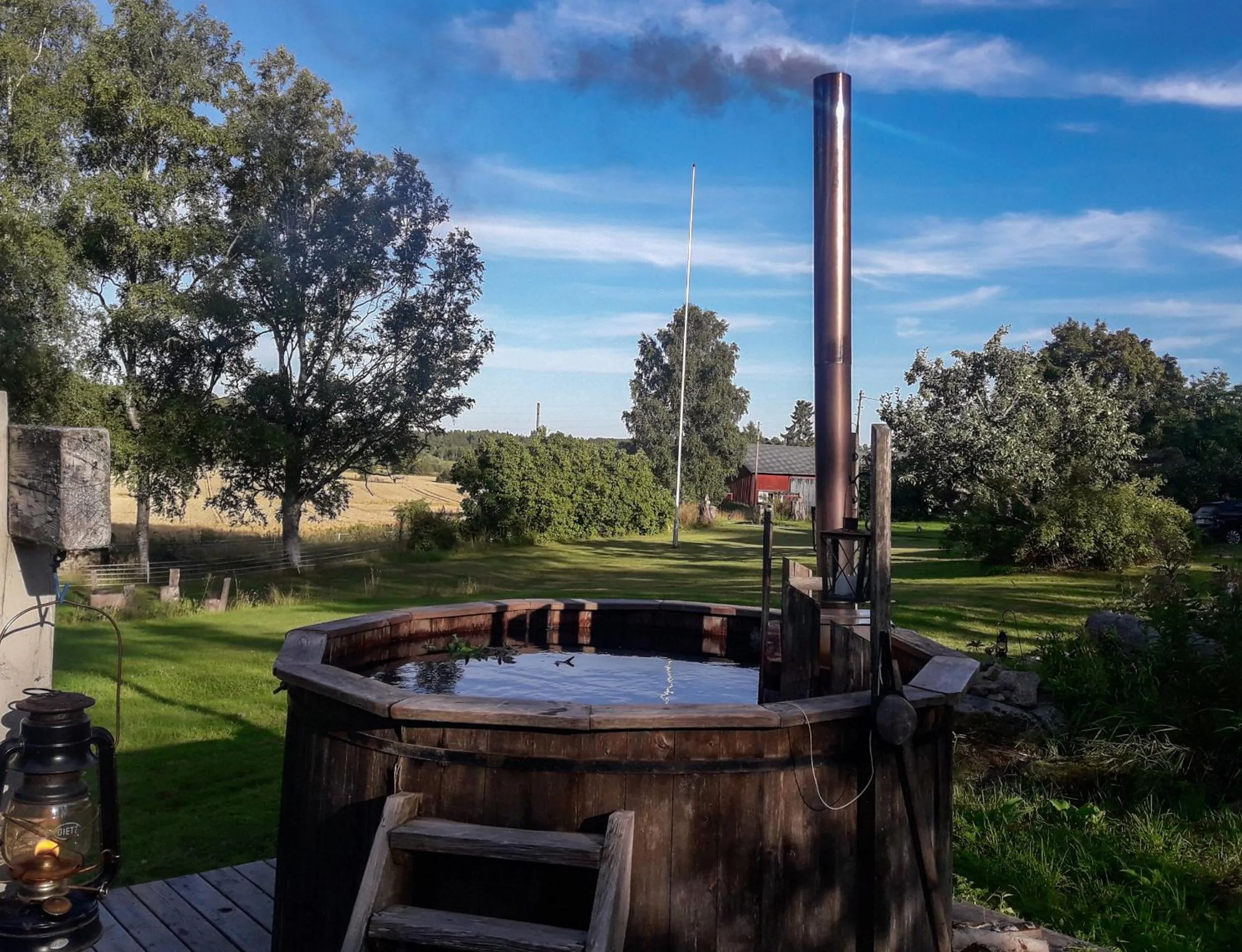 Hot Tub in Eden's Garden Cottages