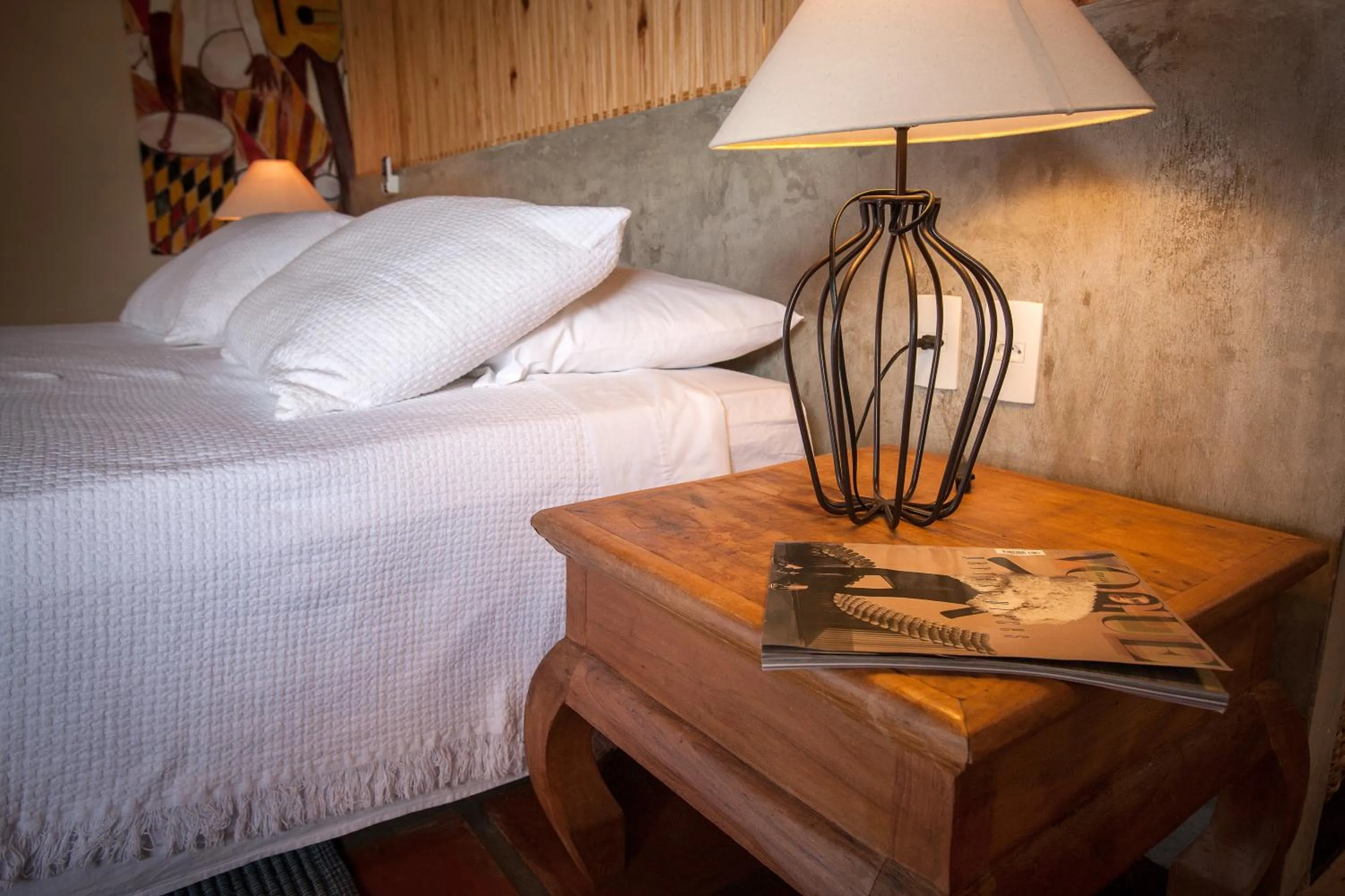 Bed in Hotel Villaggio Tudo Bom