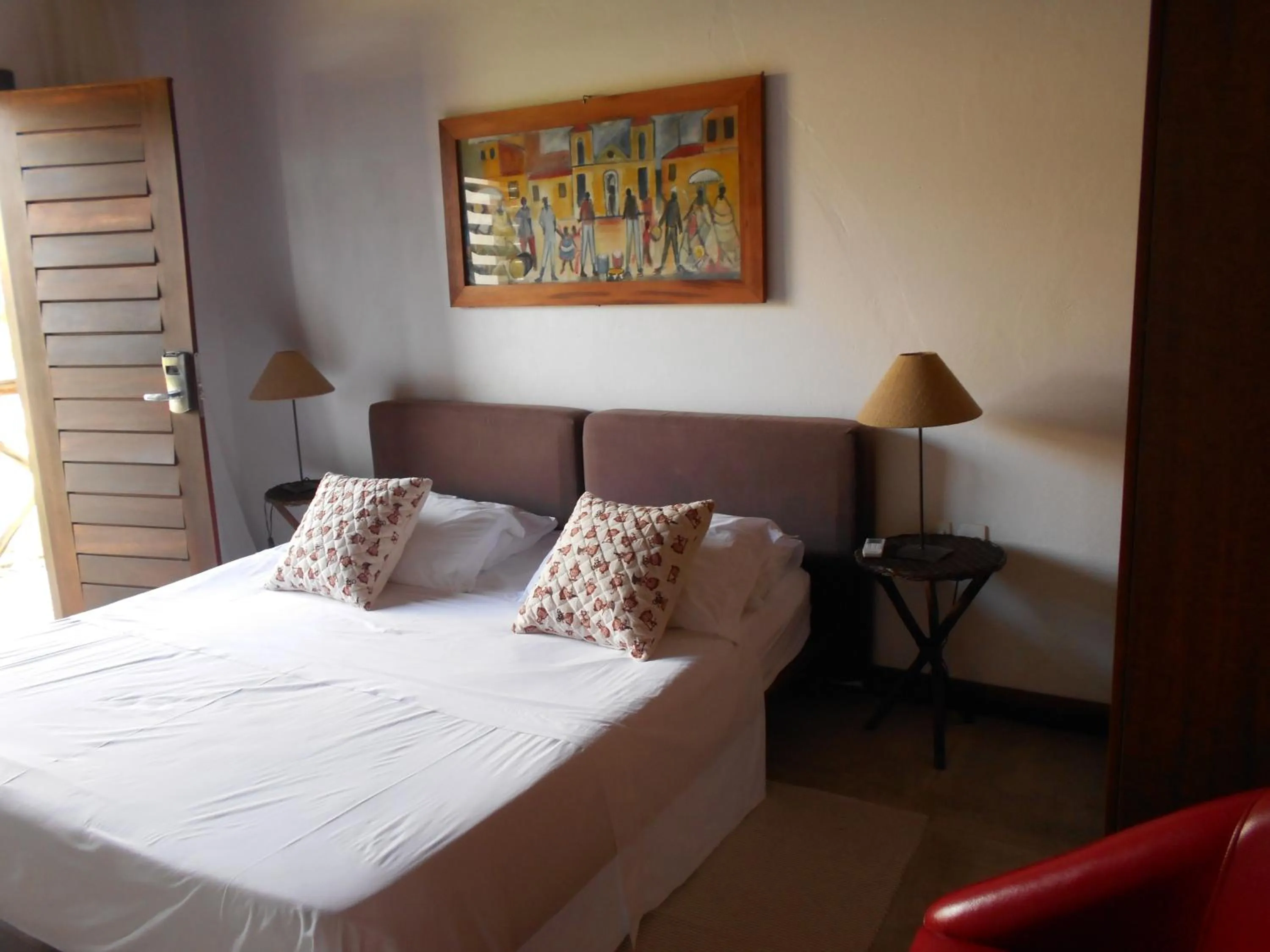 Bed in Hotel Villaggio Tudo Bom