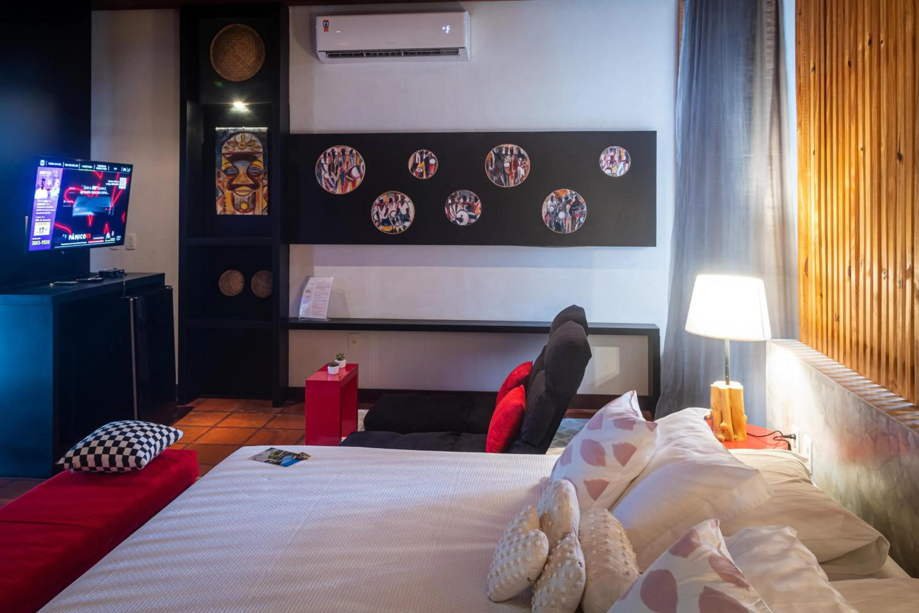 Bed in Hotel Villaggio Tudo Bom