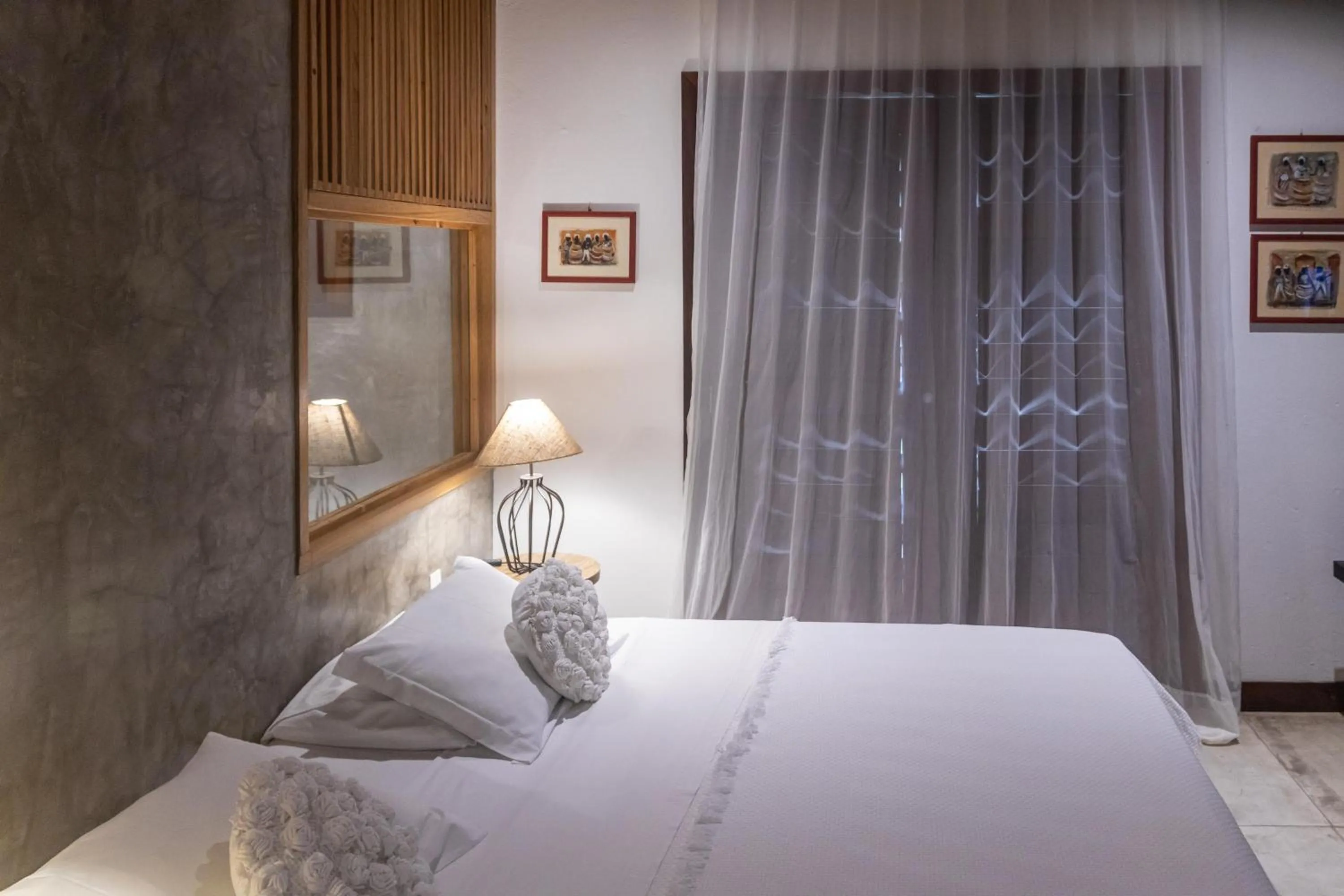 Bed in Hotel Villaggio Tudo Bom