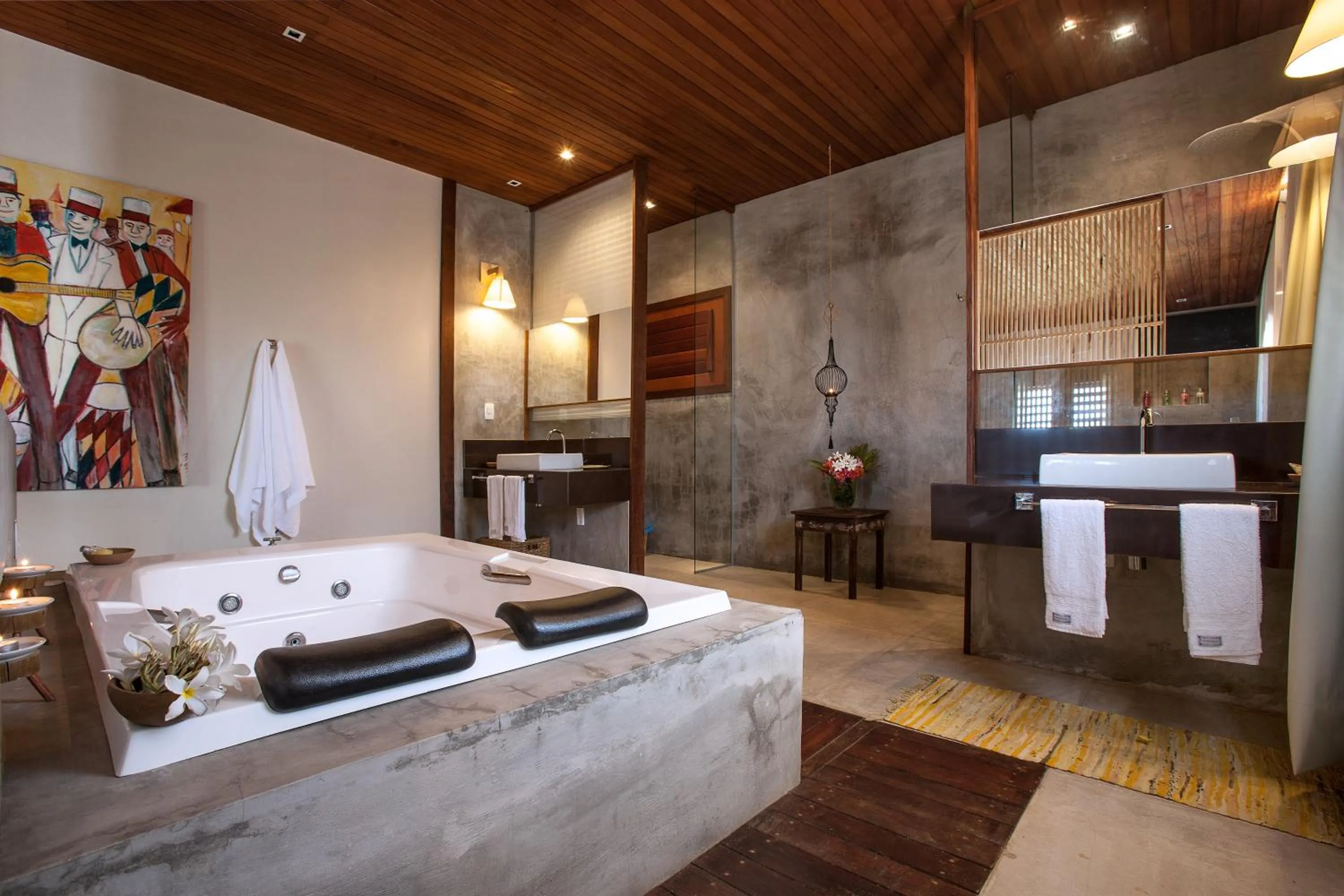 Hot Tub in Hotel Villaggio Tudo Bom