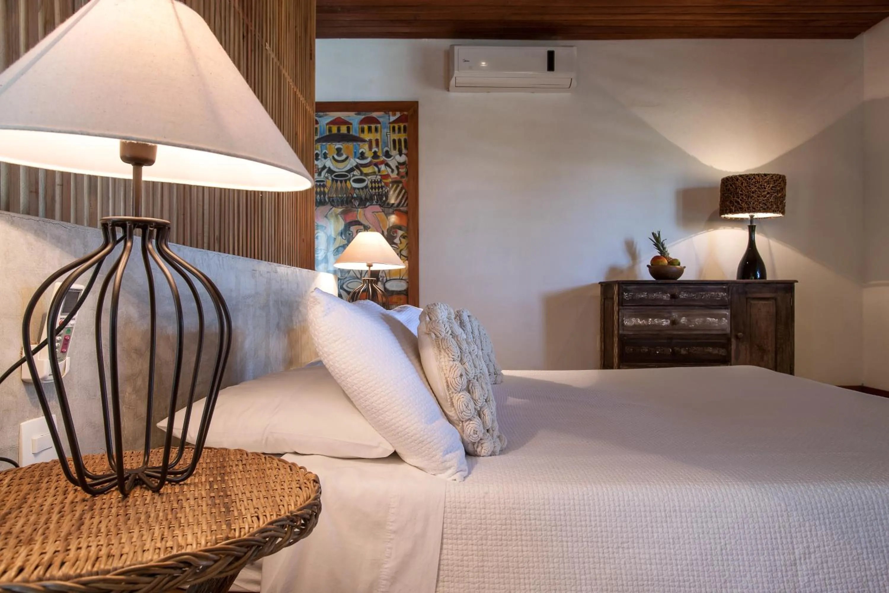 Bed in Hotel Villaggio Tudo Bom