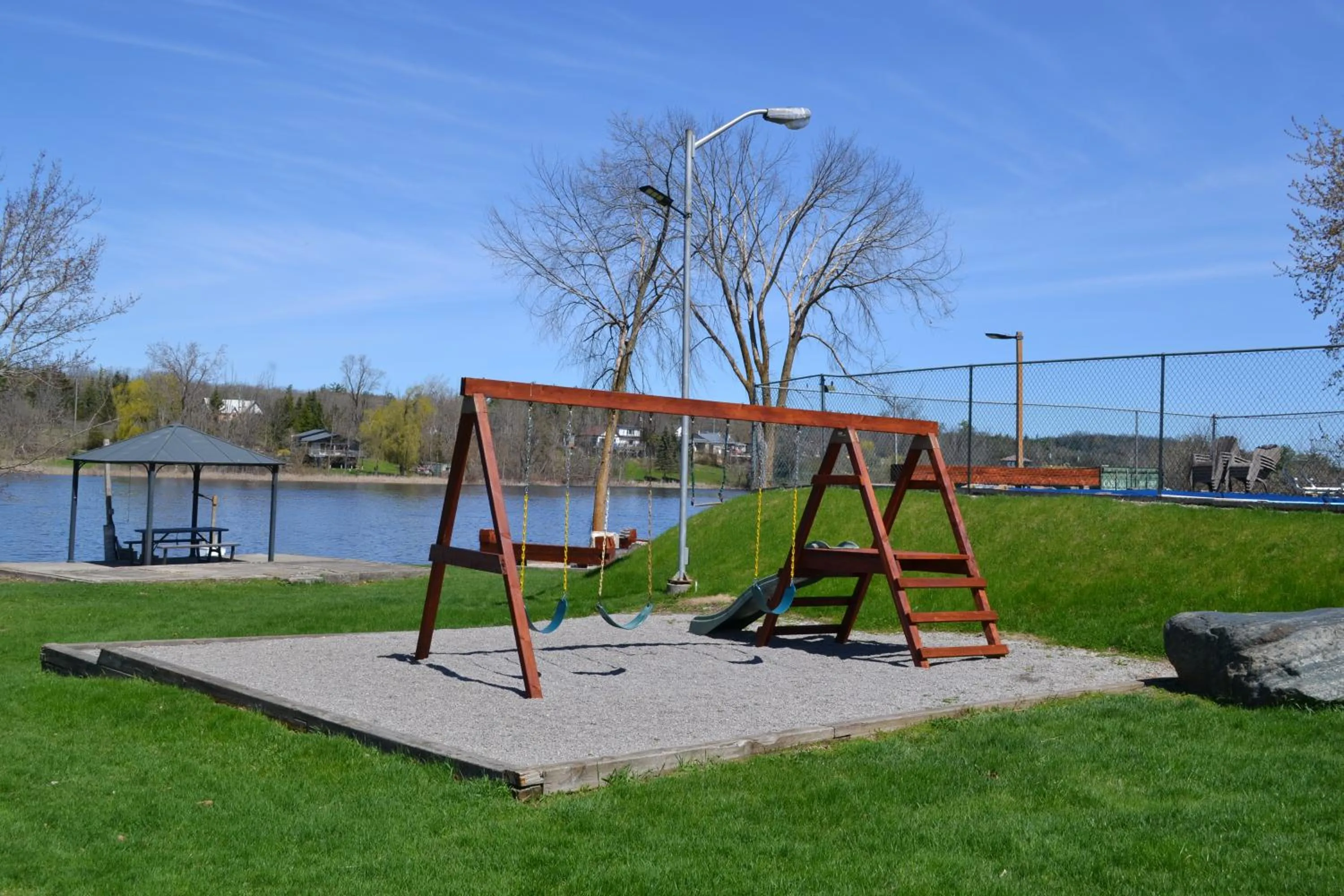 Children play ground in Motel 6 Campbellford, ON