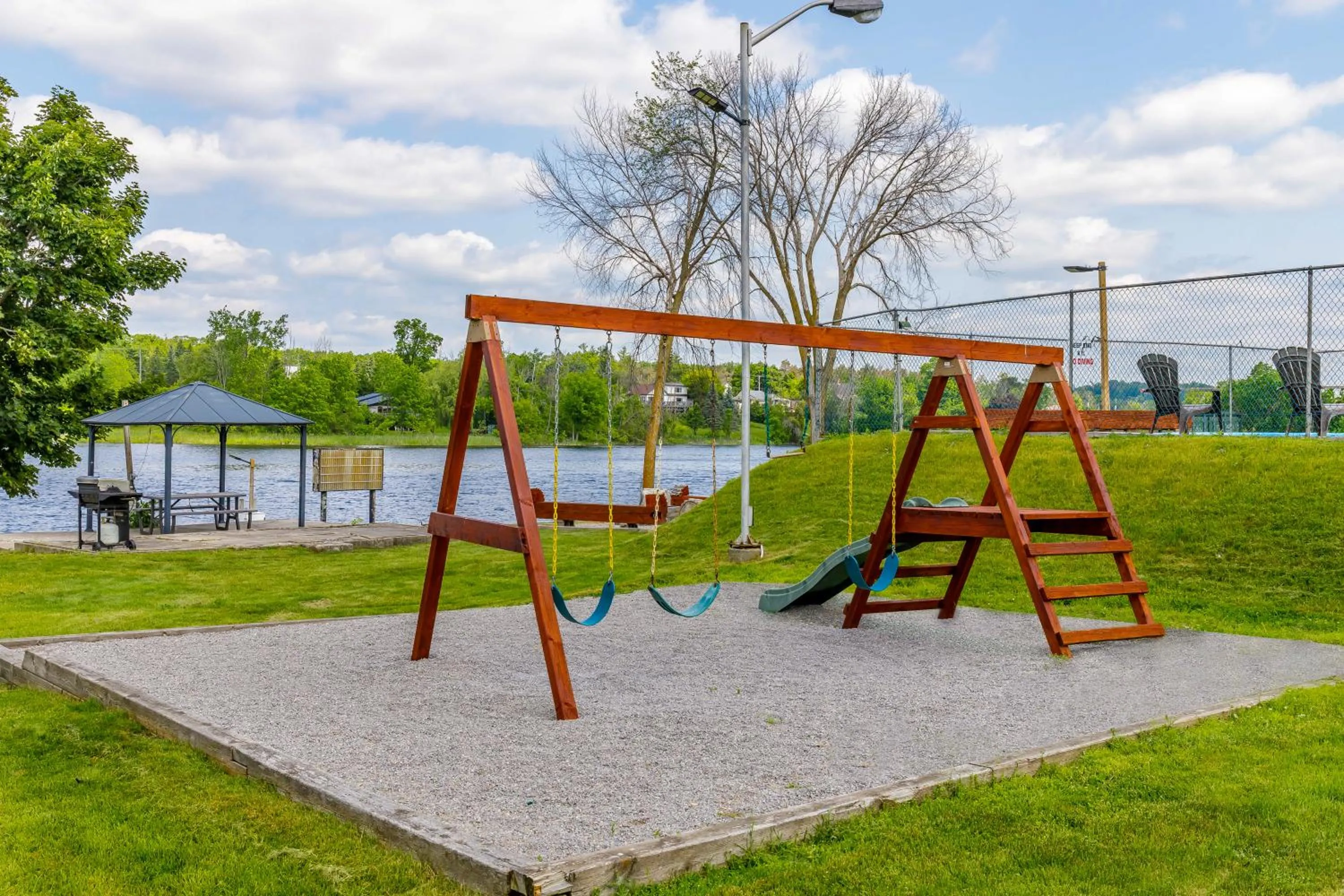 Children play ground in Motel 6 Campbellford, ON