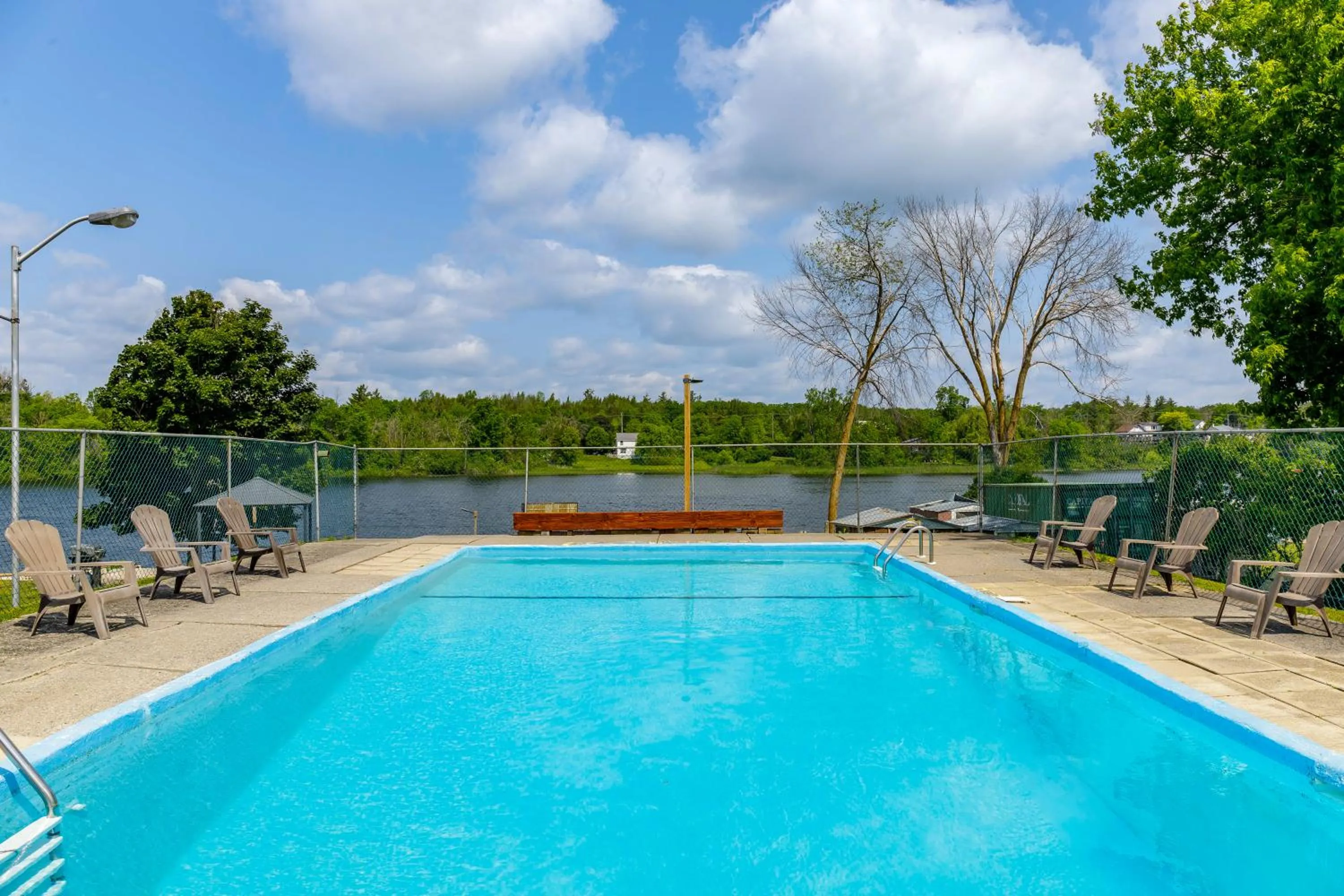 Pool view in Motel 6 Campbellford, ON