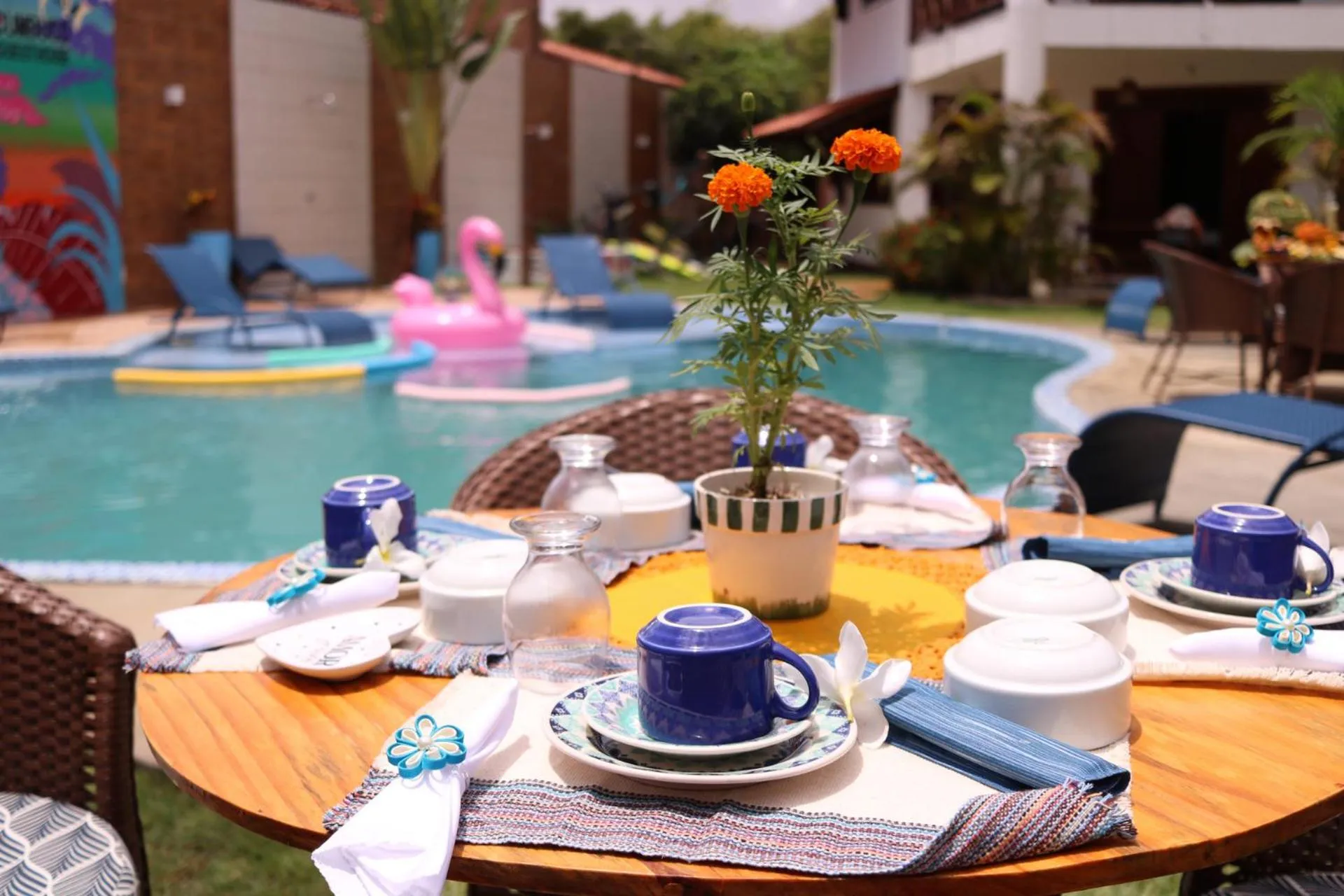 Food and drinks in Hotel e Pousada Cumbuco Guesthouse